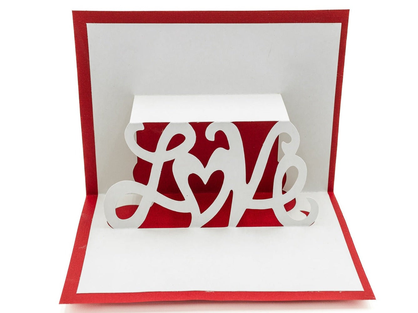 Love Romantic 3D Pop Up Greeting Card for Valentine&