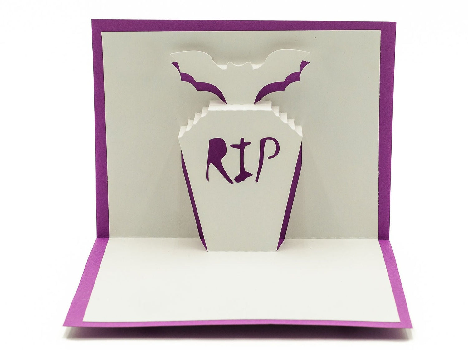 Bat Gravestone Spooky Pop Up Halloween Card: Haunted Graveyard Keepsake for Eerie Celebrations