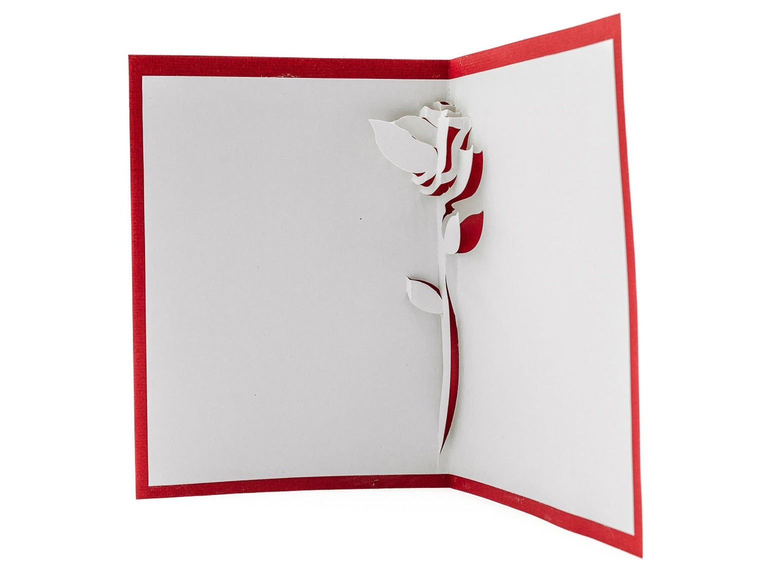 Rose 3D Pop Up Love Card: Romantic Handmade Gift for Valentine&