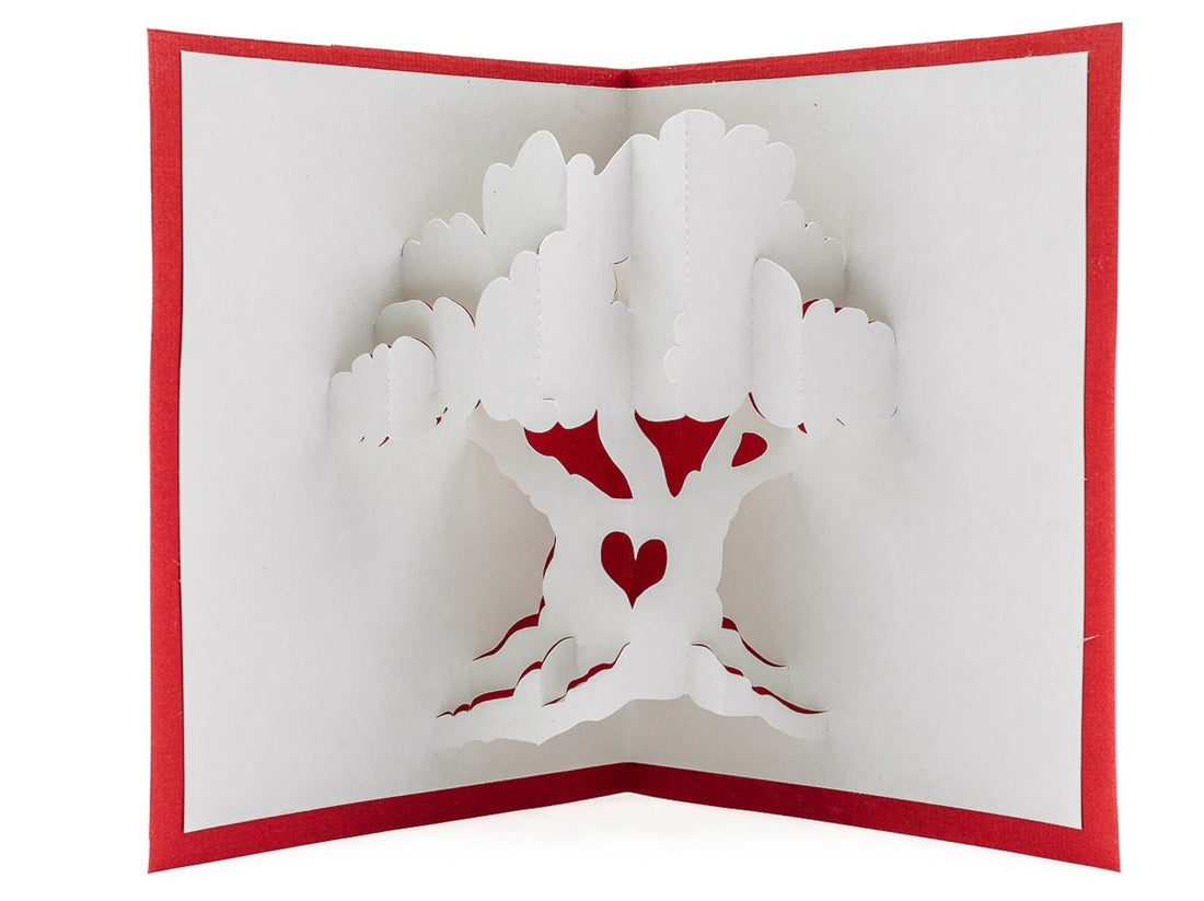 Love Tree Romantic 3D Pop Up Card: Handmade Wedding, Anniversary, Valentine&