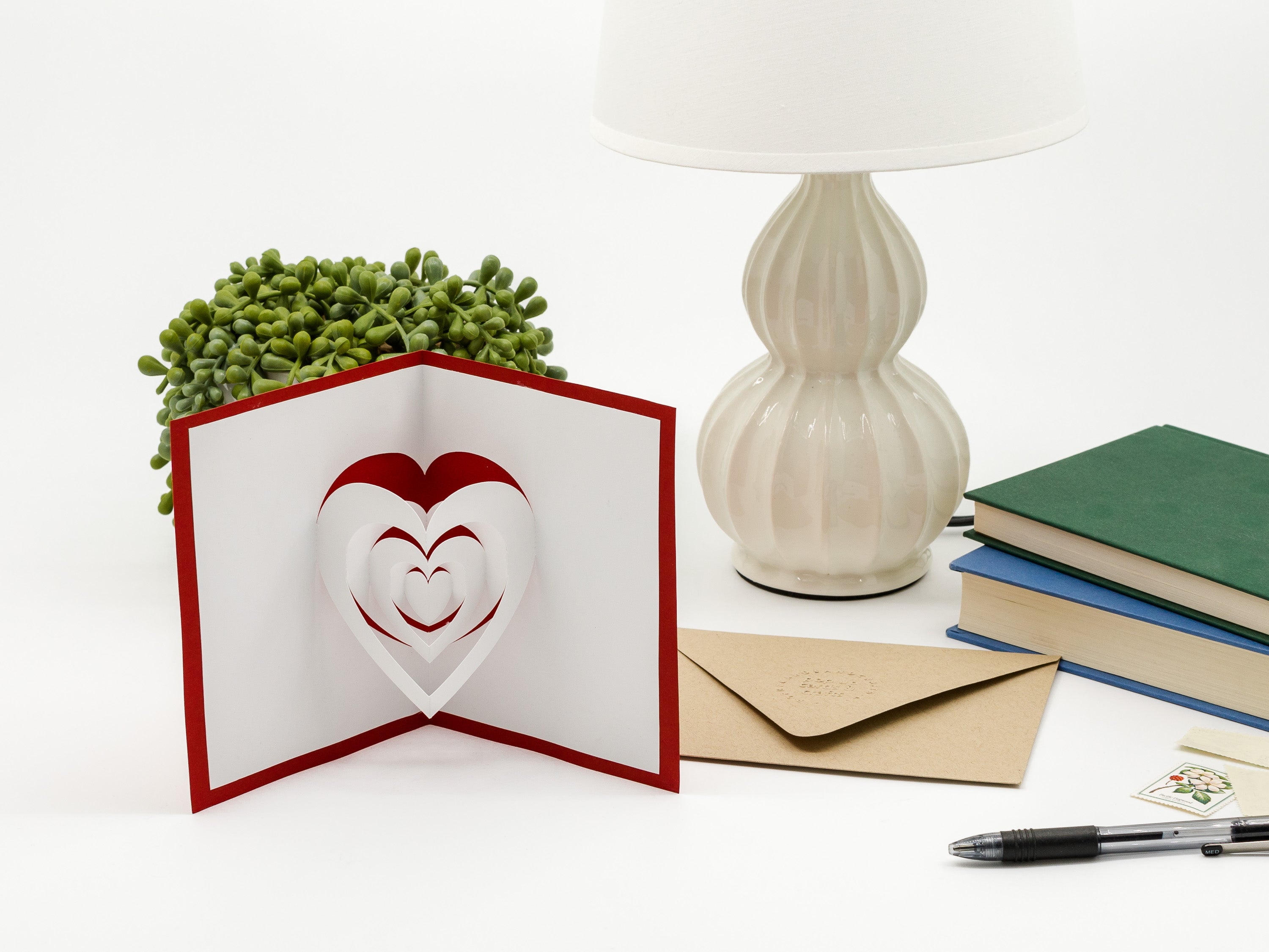 Heart Romantic 3D Pop Up Card: Exquisite Valentine&
