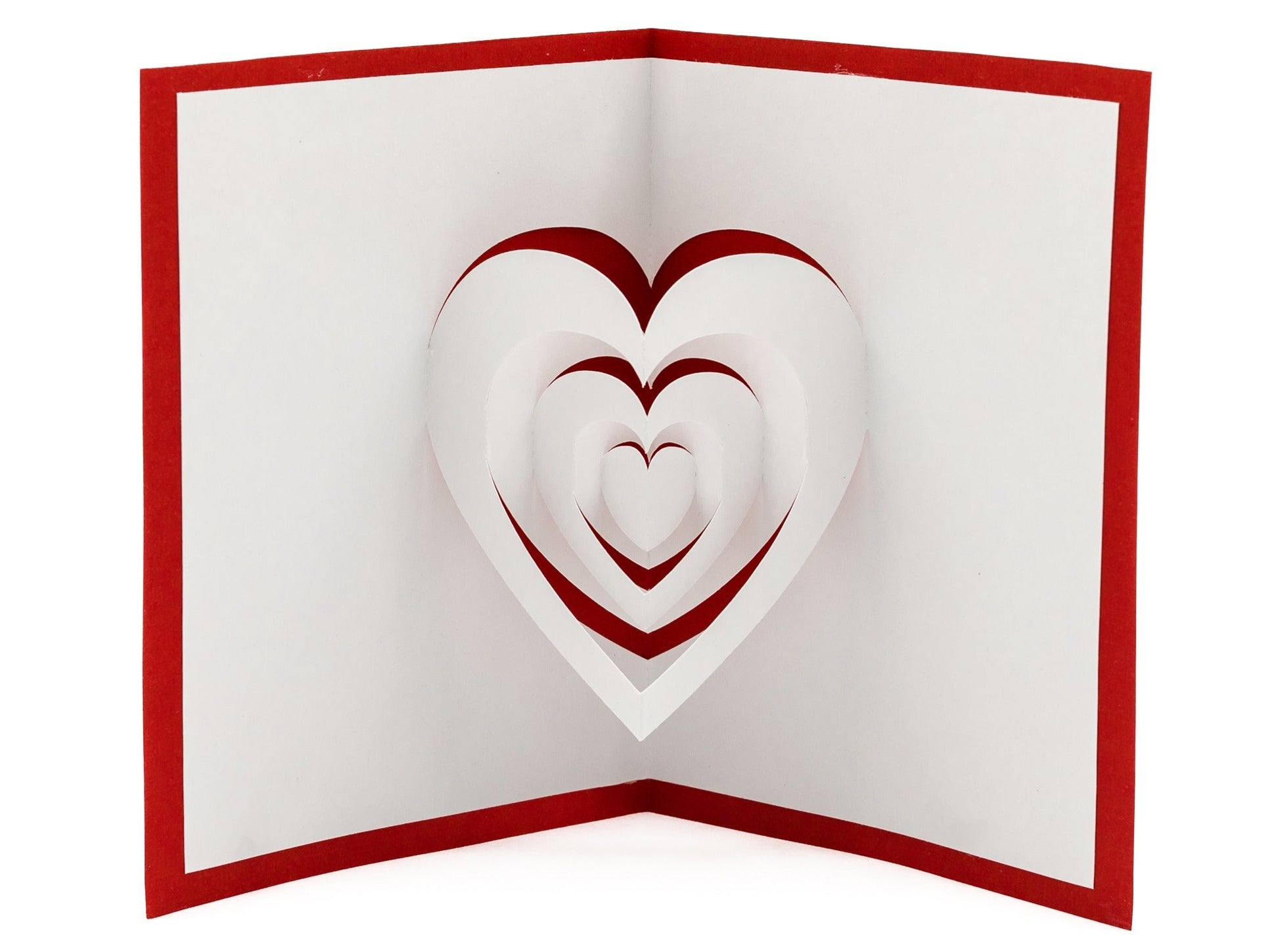 Heart Romantic 3D Pop Up Card: Exquisite Valentine&