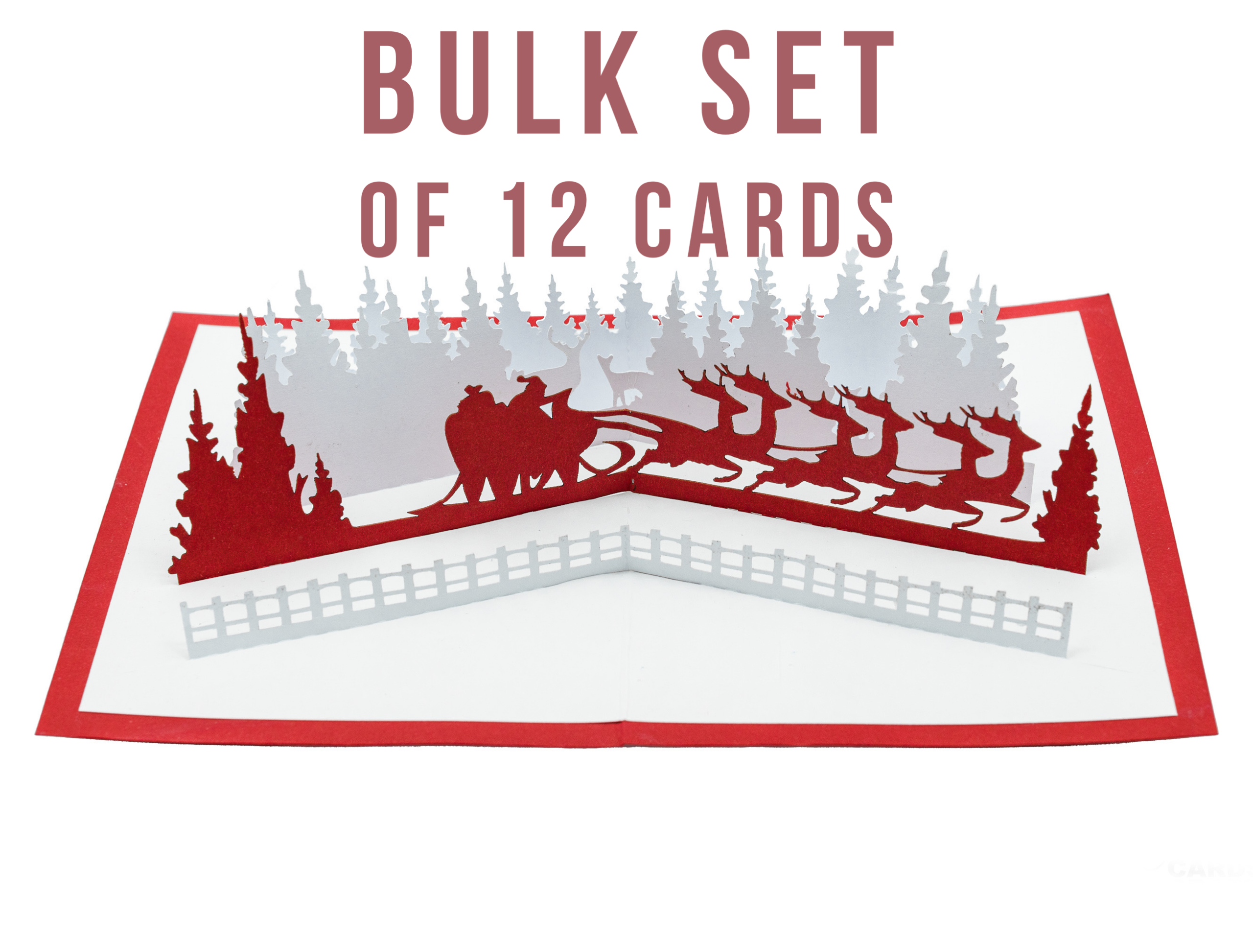 Bulk Set of 12 Santa&