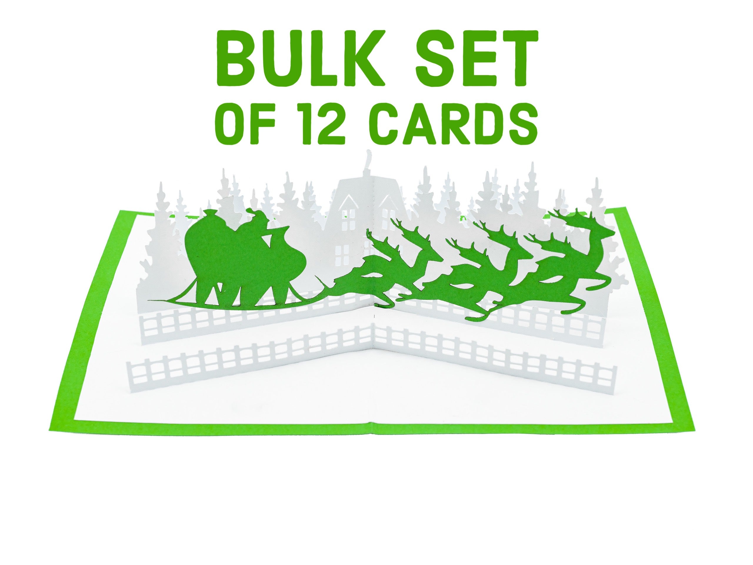 Bulk Set of 12 Santa&