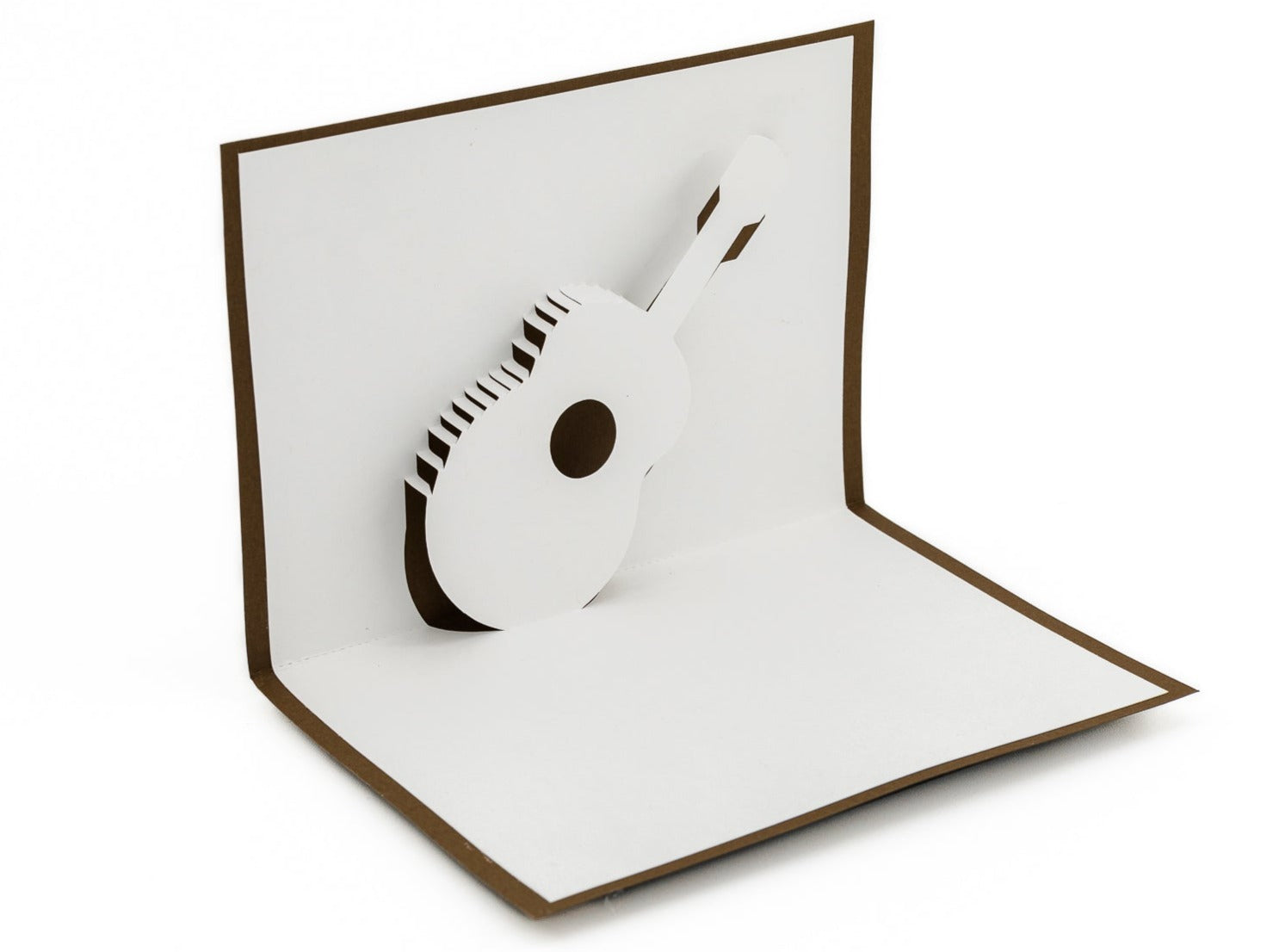 Acoustic Guitar 3D Pop-Up Card: Unique Musical Greeting for Birthdays, Father&