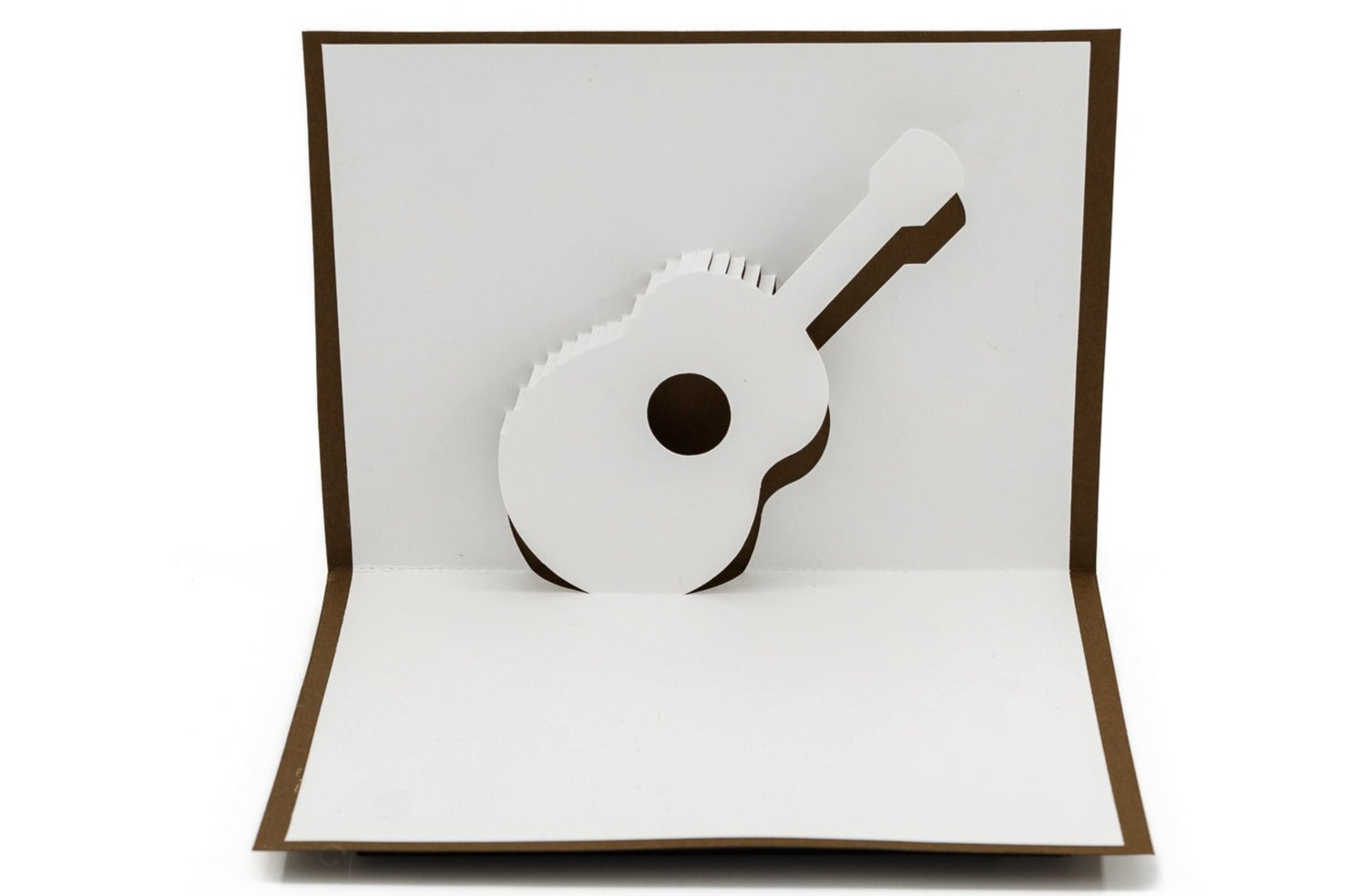 Acoustic Guitar 3D Pop-Up Card: Unique Musical Greeting for Birthdays, Father&