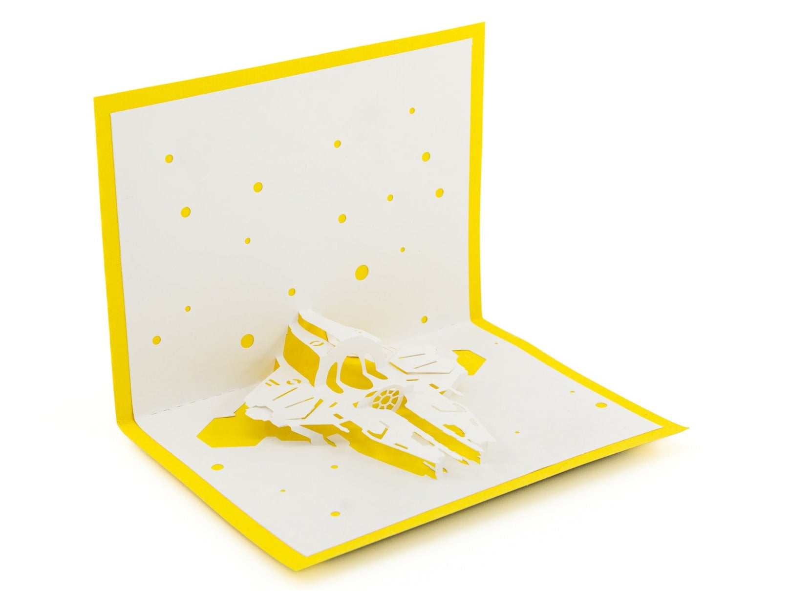 ETA-2 Jedi Actis Interceptor 3D Pop-Up Card - Star Wars Clone Wars Starfighter Greeting