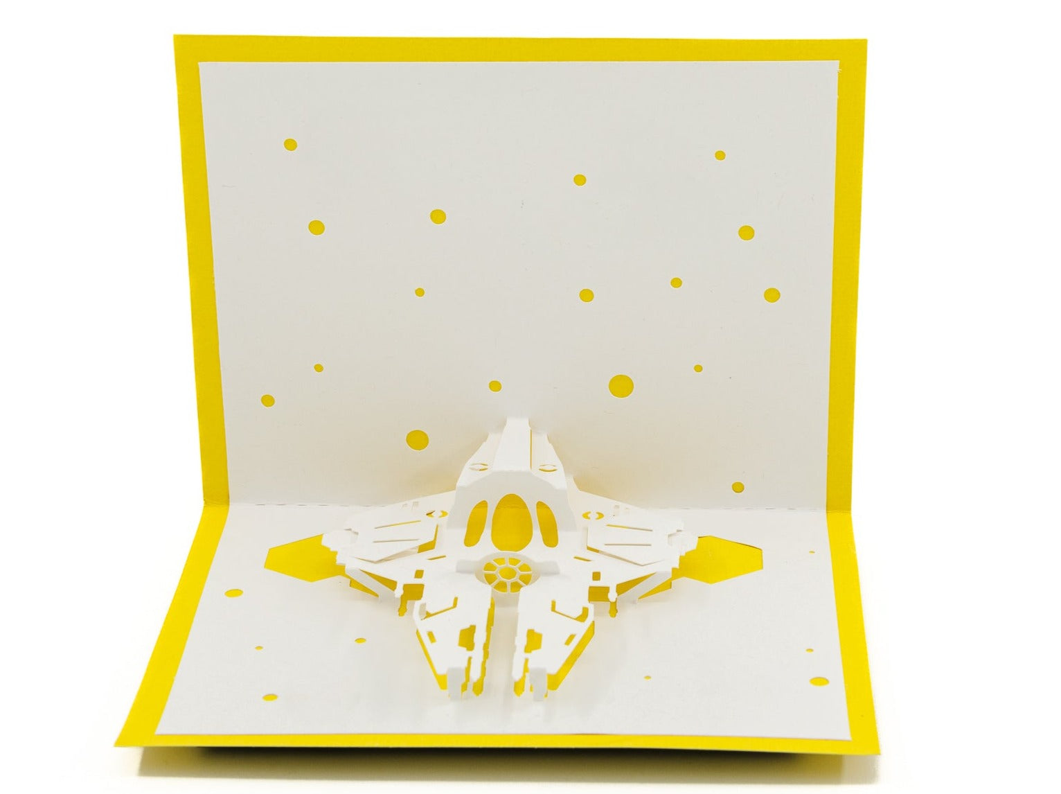ETA-2 Jedi Actis Interceptor 3D Pop-Up Card - Star Wars Clone Wars Starfighter Greeting