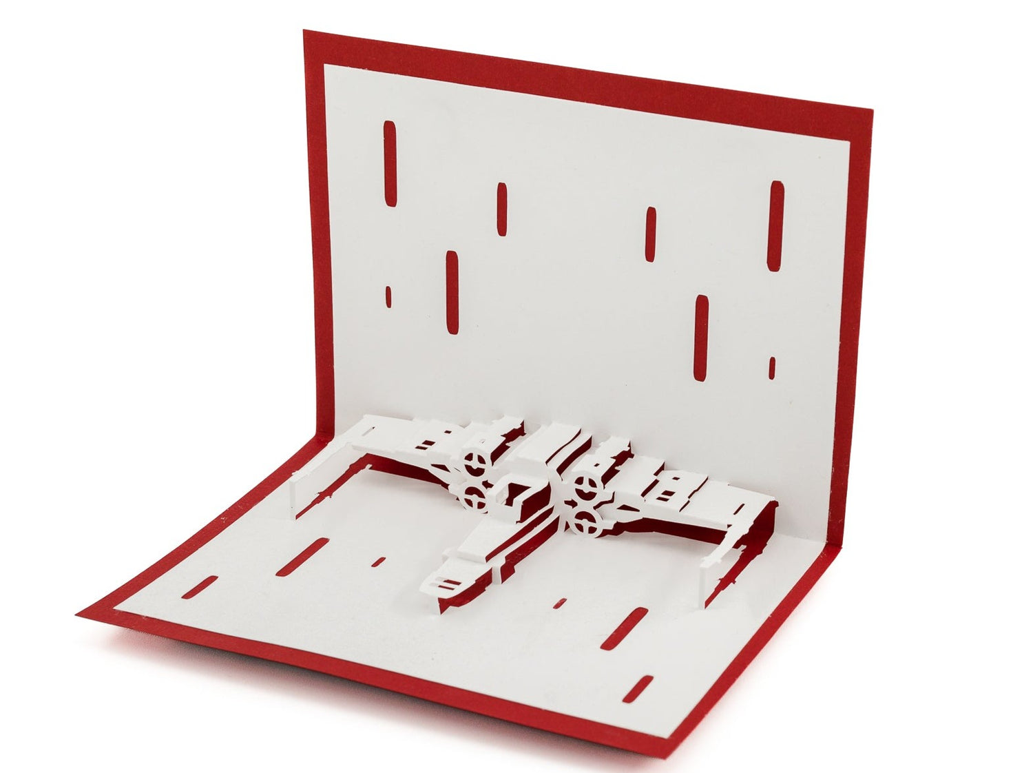X-Wing Fighter 3D Pop-Up Card: Rebel Alliance Starfighter Greeting for Star Wars Fans