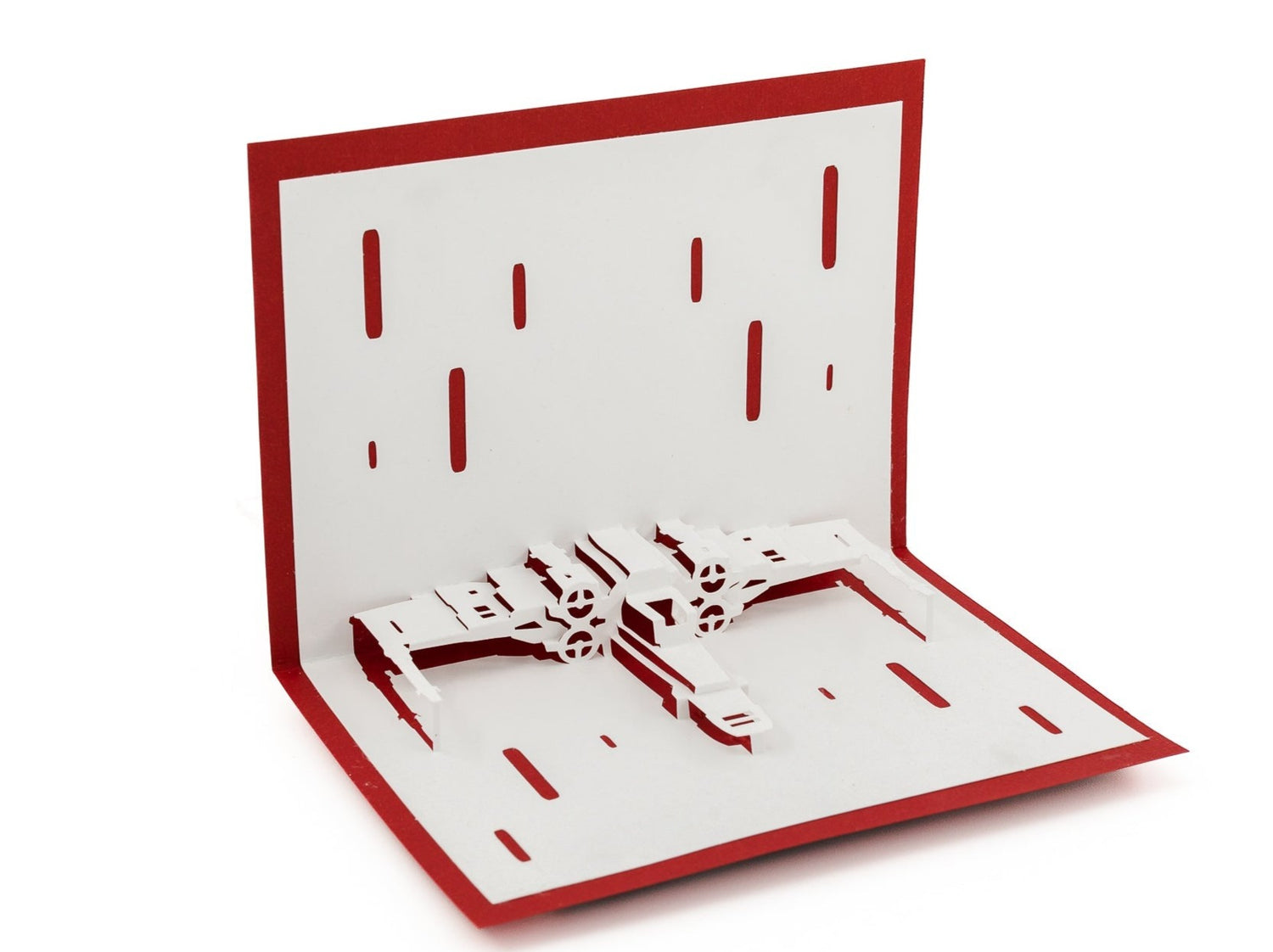 X-Wing Fighter 3D Pop-Up Card: Rebel Alliance Starfighter Greeting for Star Wars Fans