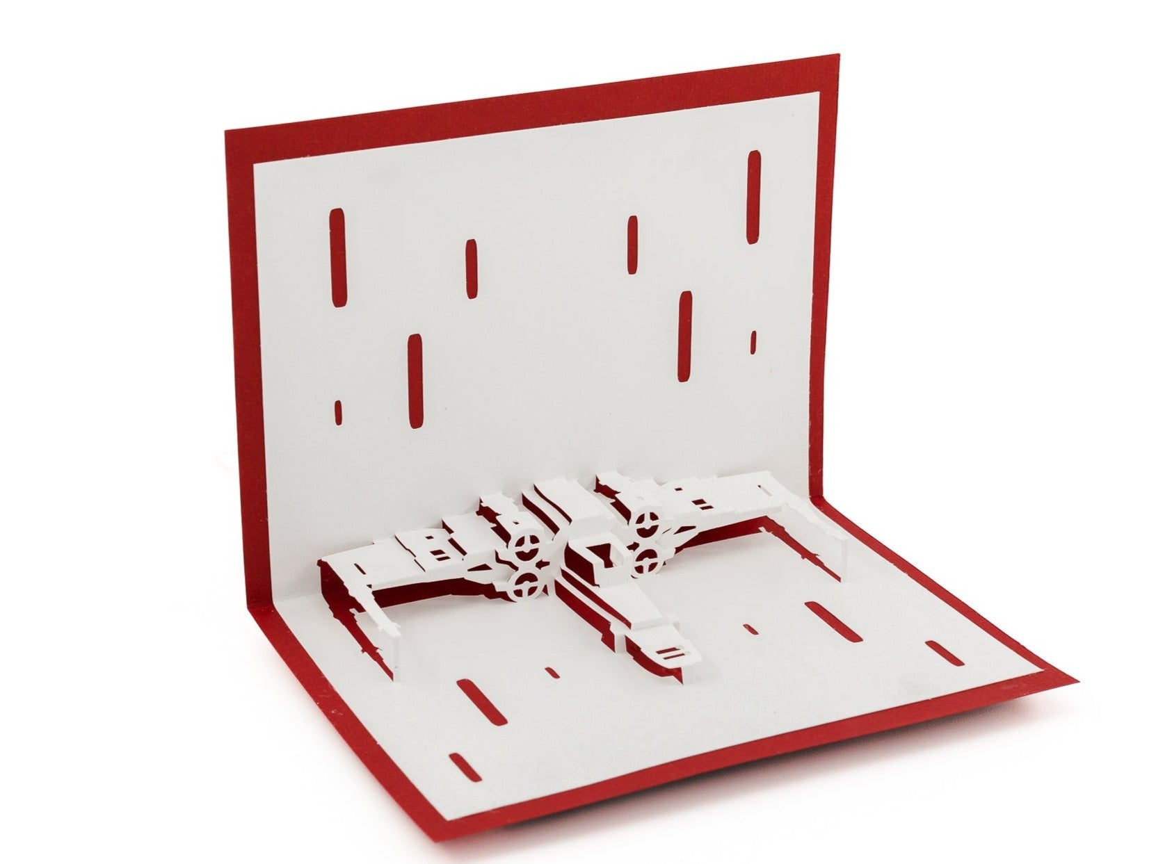 X-Wing Fighter 3D Pop-Up Card: Rebel Alliance Starfighter Greeting for Star Wars Fans