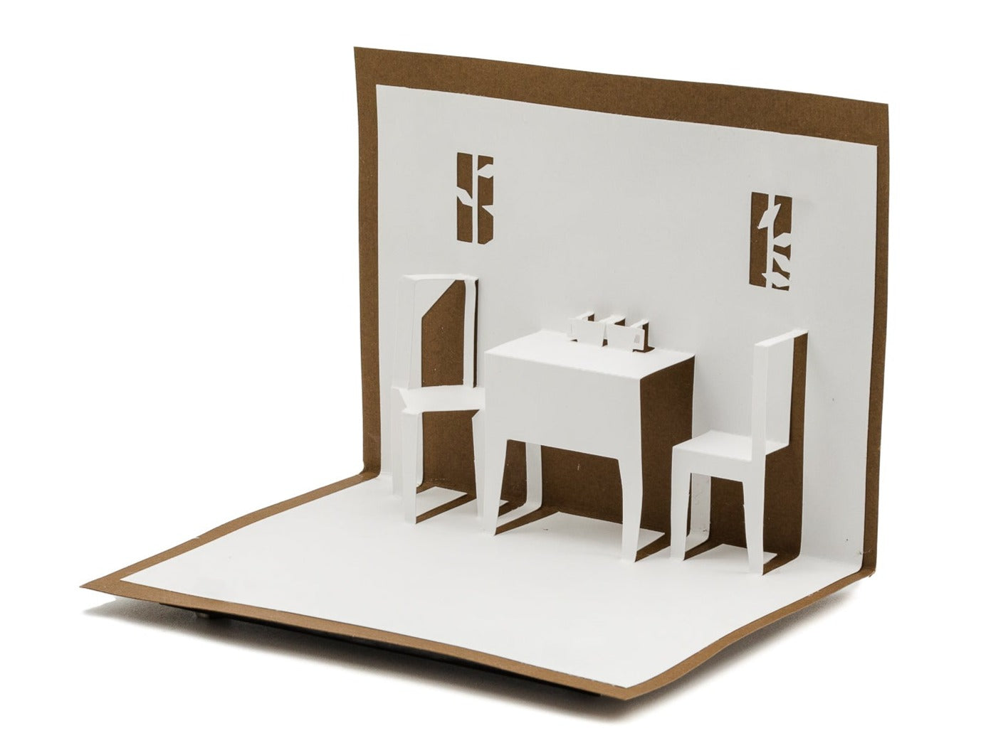 Tea Party 3D Pop Up Blank Greeting Card: Alice in Wonderland Inspired Unique Blank Greeting for Lovers, Friends & Restaurant Owners