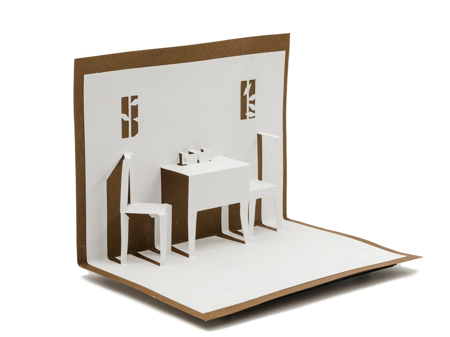 Tea Party 3D Pop Up Blank Greeting Card: Alice in Wonderland Inspired Unique Blank Greeting for Lovers, Friends & Restaurant Owners