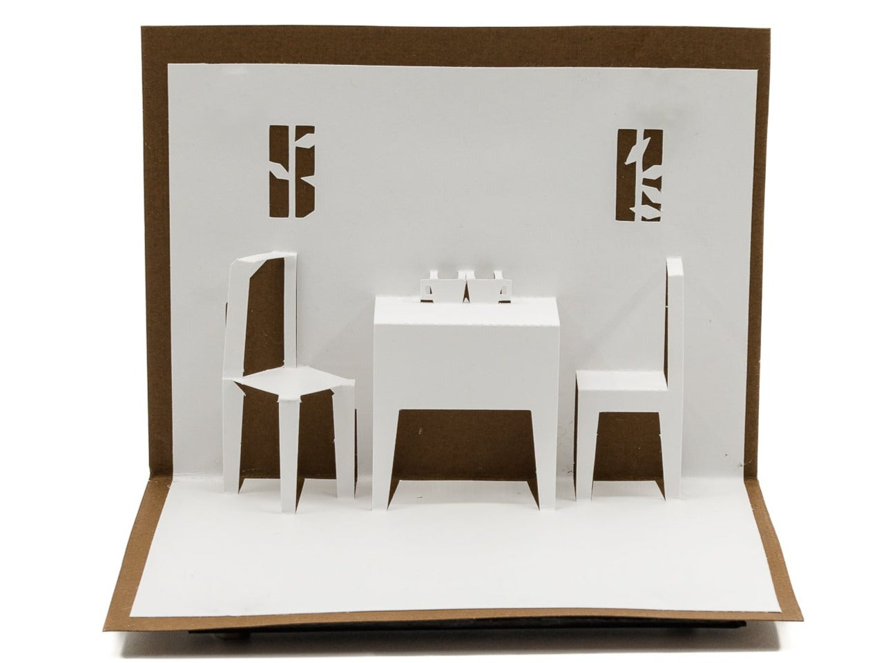 Tea Party 3D Pop Up Blank Greeting Card: Alice in Wonderland Inspired Unique Blank Greeting for Lovers, Friends & Restaurant Owners
