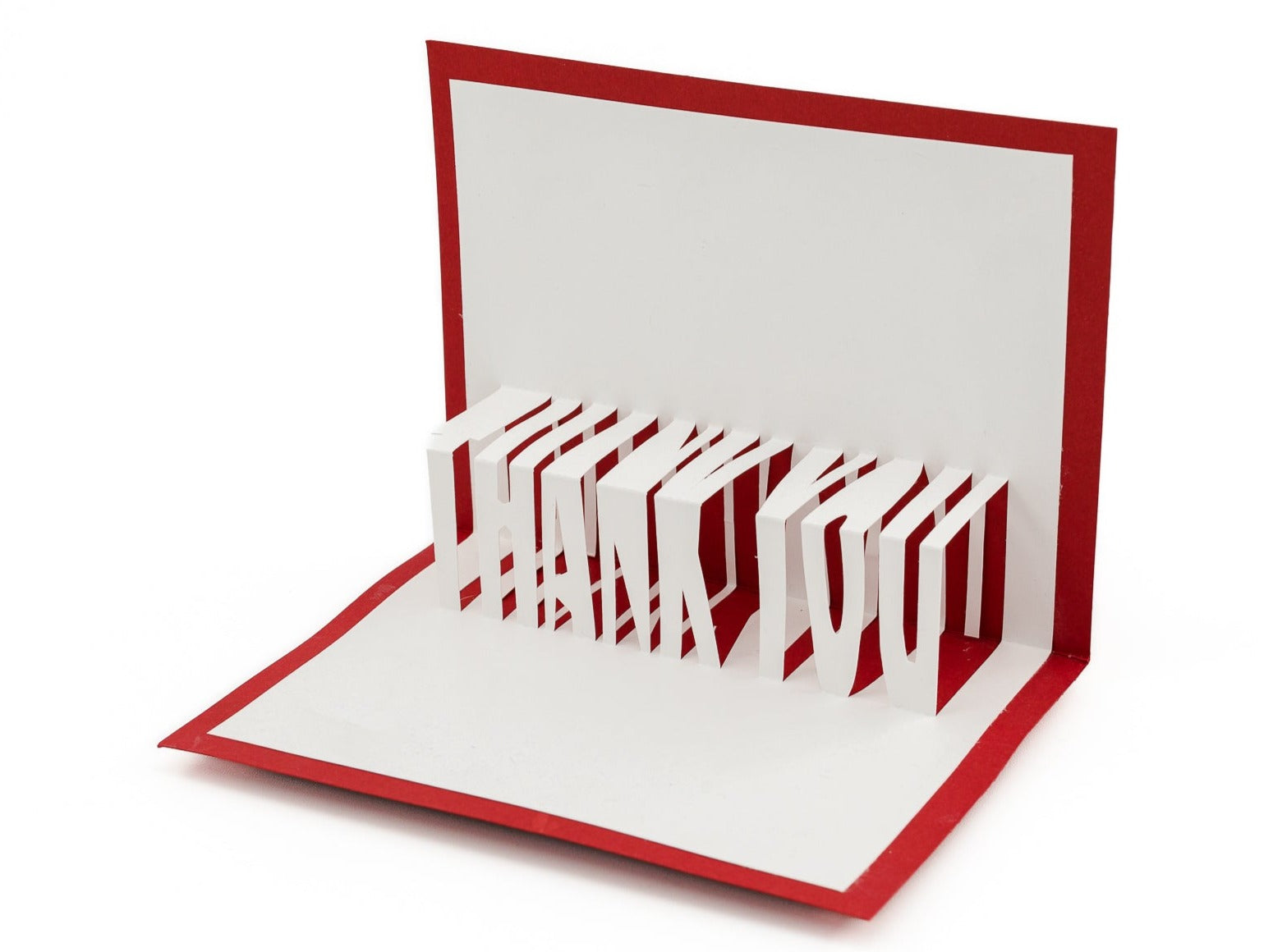 Thank You 3D Pop Up Card: Charming Kirigami Design for Appreciation & Gratitude