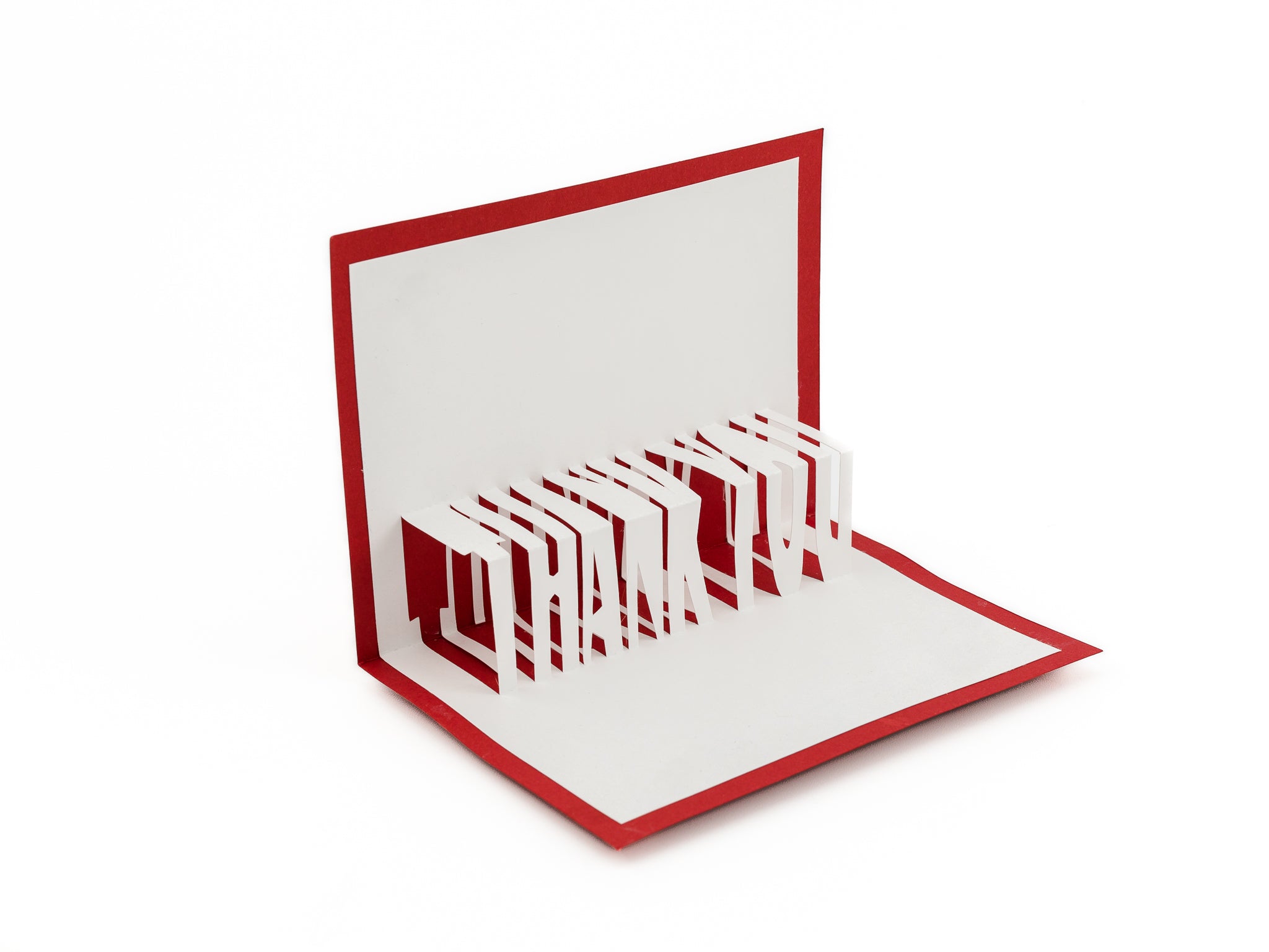 Thank You 3D Pop Up Card: Charming Kirigami Design for Appreciation & Gratitude