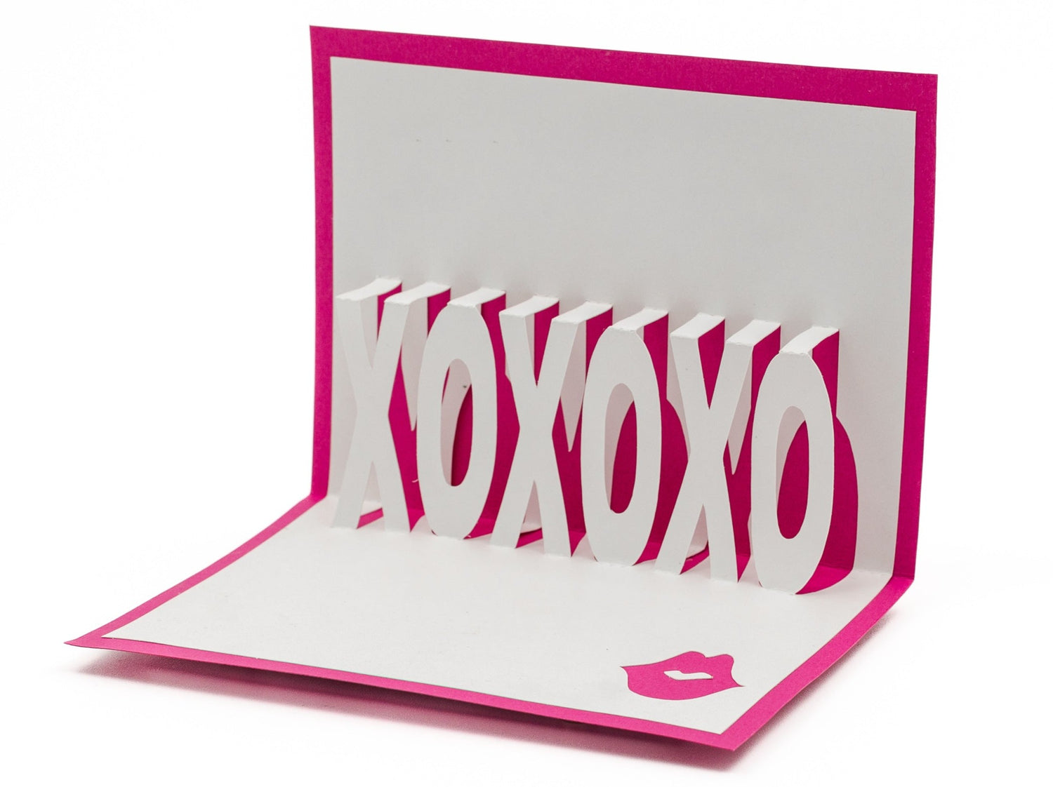 Hot Lips Hugs & Kisses 3D Pop Up Love Greeting Card, Valentine&