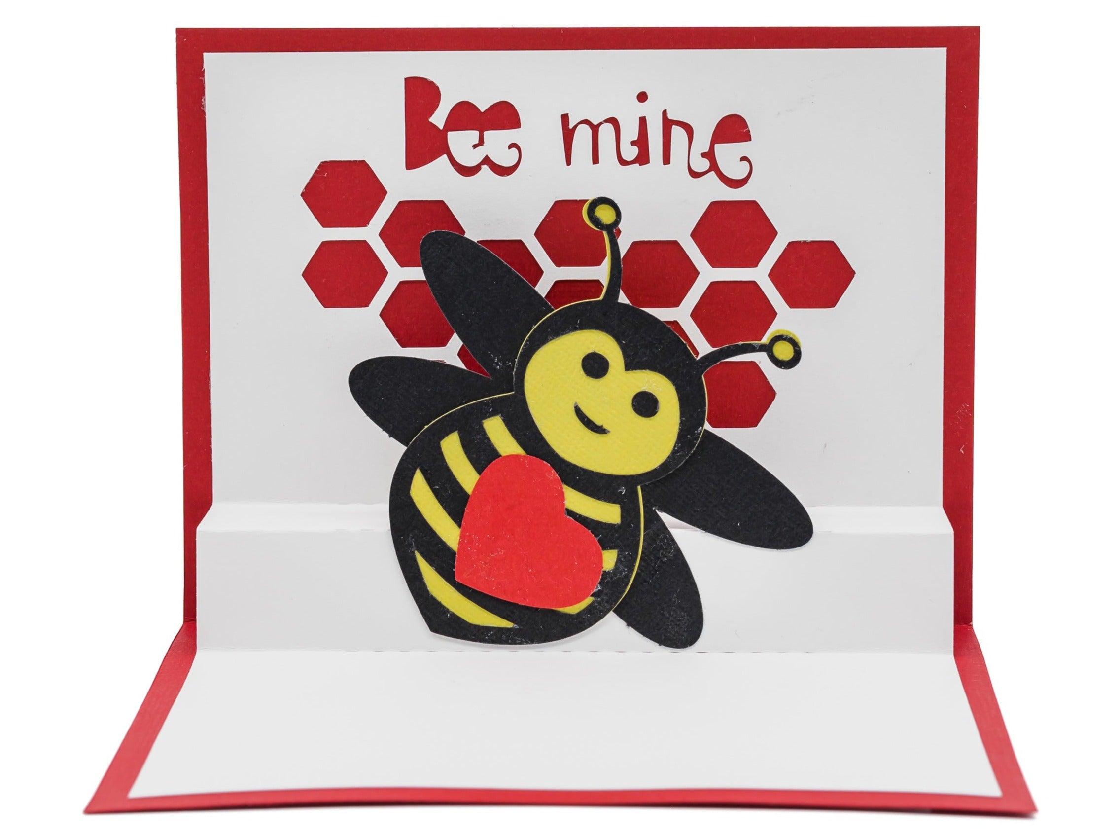 Beekeeper Pop Up Valentine Card with Adorable Design - Unique Gift for Honey Lovers and Sweethearts, Apiary Apiarist