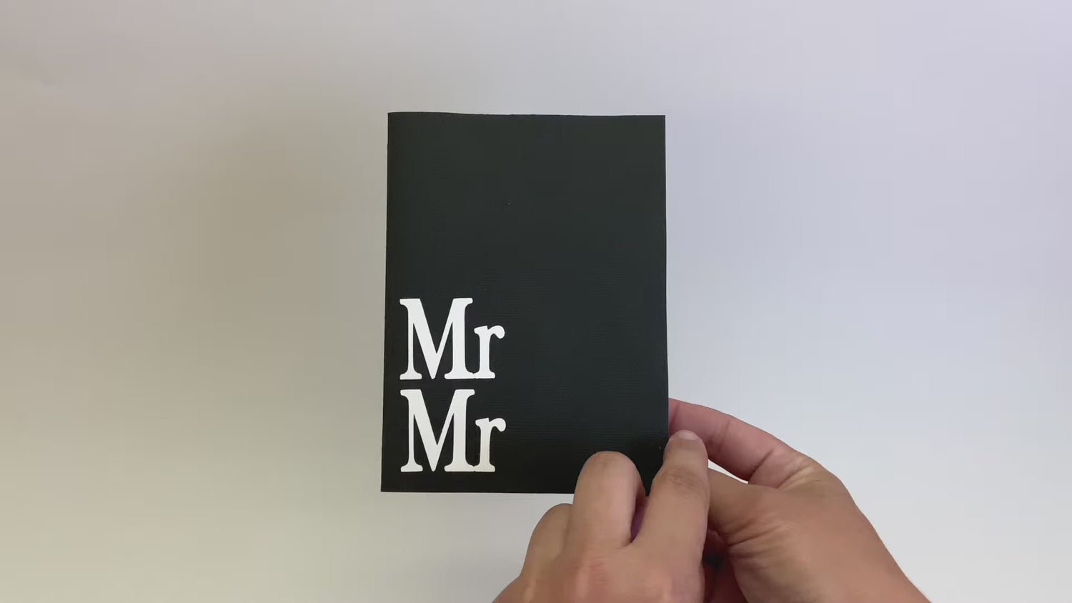 Mr & Mr 3D Pop Up Wedding Card for Gay Couples - Celebratory LGBTQ+ Marriage Greeting Gift for Two Grooms