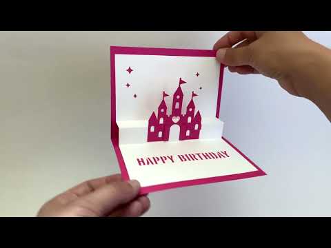 Castle Fairytale 3D Pop Up Happy Birthday Card for Enchanting Princess-Loving Girls, Nieces & Granddaughters