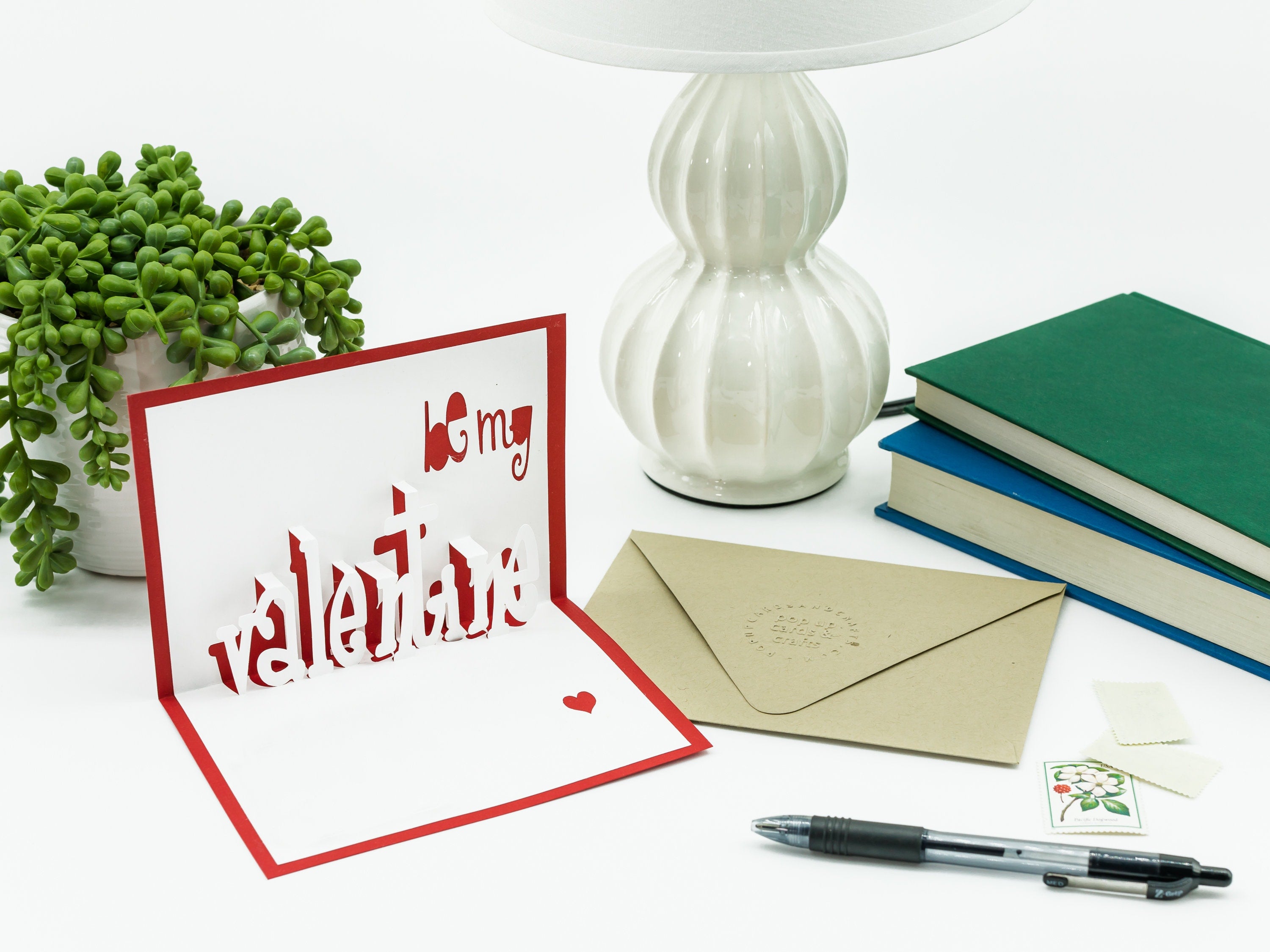 Be My Valentine 3D Pop Up Card: Romantic Handcrafted Keepsake for Your Special Someone | Customizable Gift