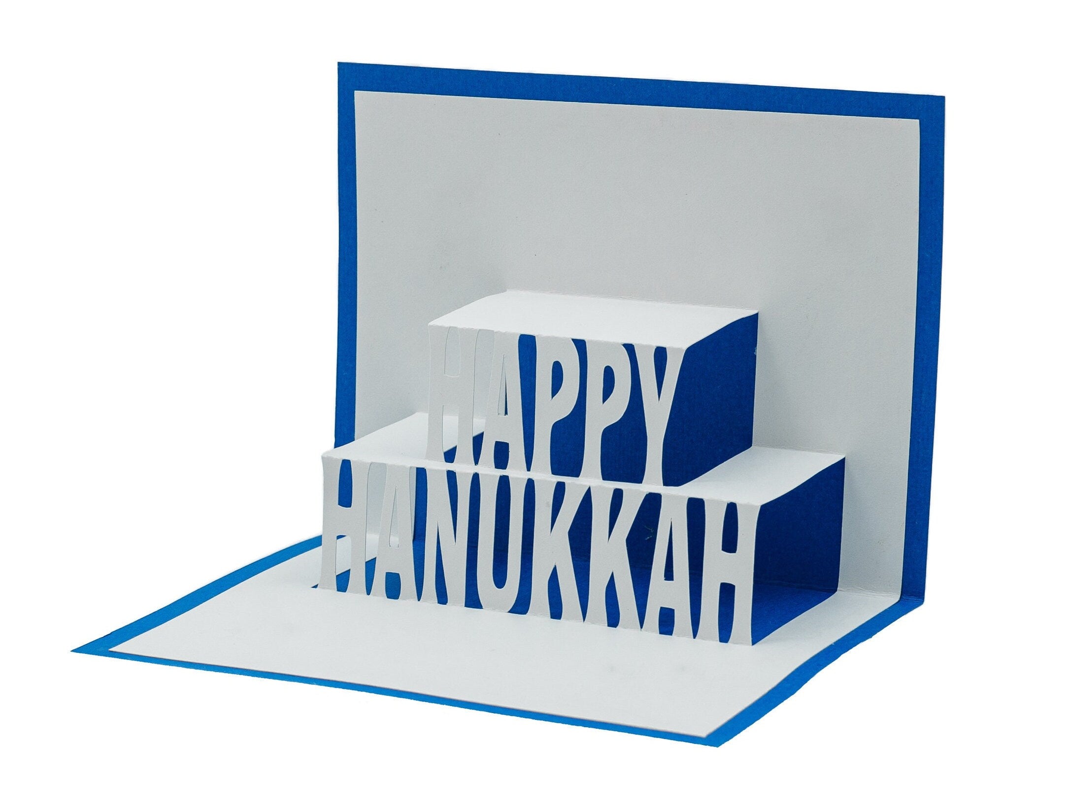 Happy Hanukkah 3D Pop Up Card: Unique Jewish Holiday Greeting for Chanukah Celebrations