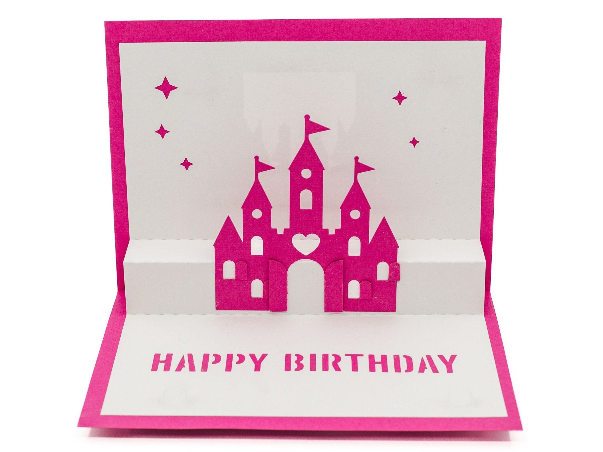 Castle Fairytale 3D Pop Up Happy Birthday Card for Enchanting Princess-Loving Girls, Nieces & Granddaughters