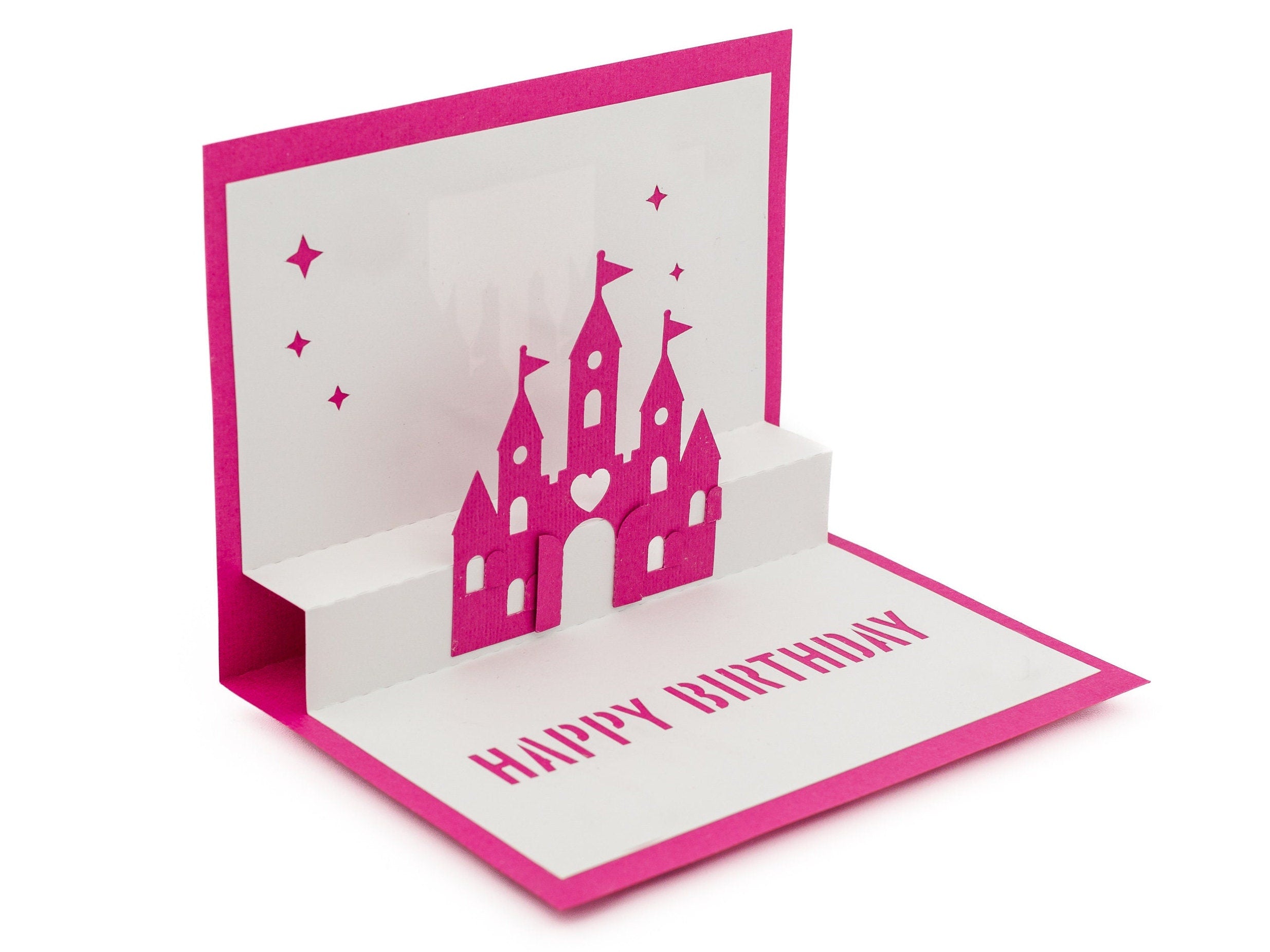 Castle Fairytale 3D Pop Up Happy Birthday Card for Enchanting Princess-Loving Girls, Nieces & Granddaughters