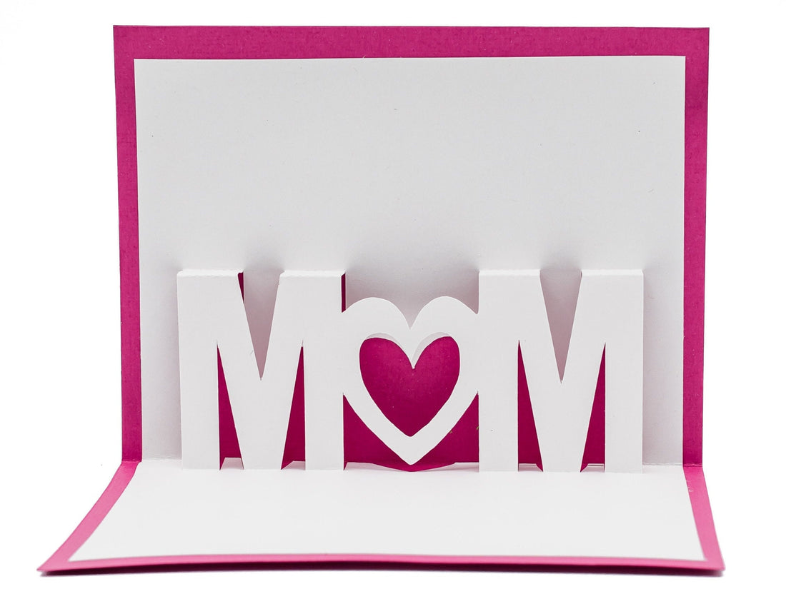 Mom Pop Up Love Card for Mother Elegant: 3D Mothers Day Card, Special Keepsake, Mom Birthday Card, Unique Gift