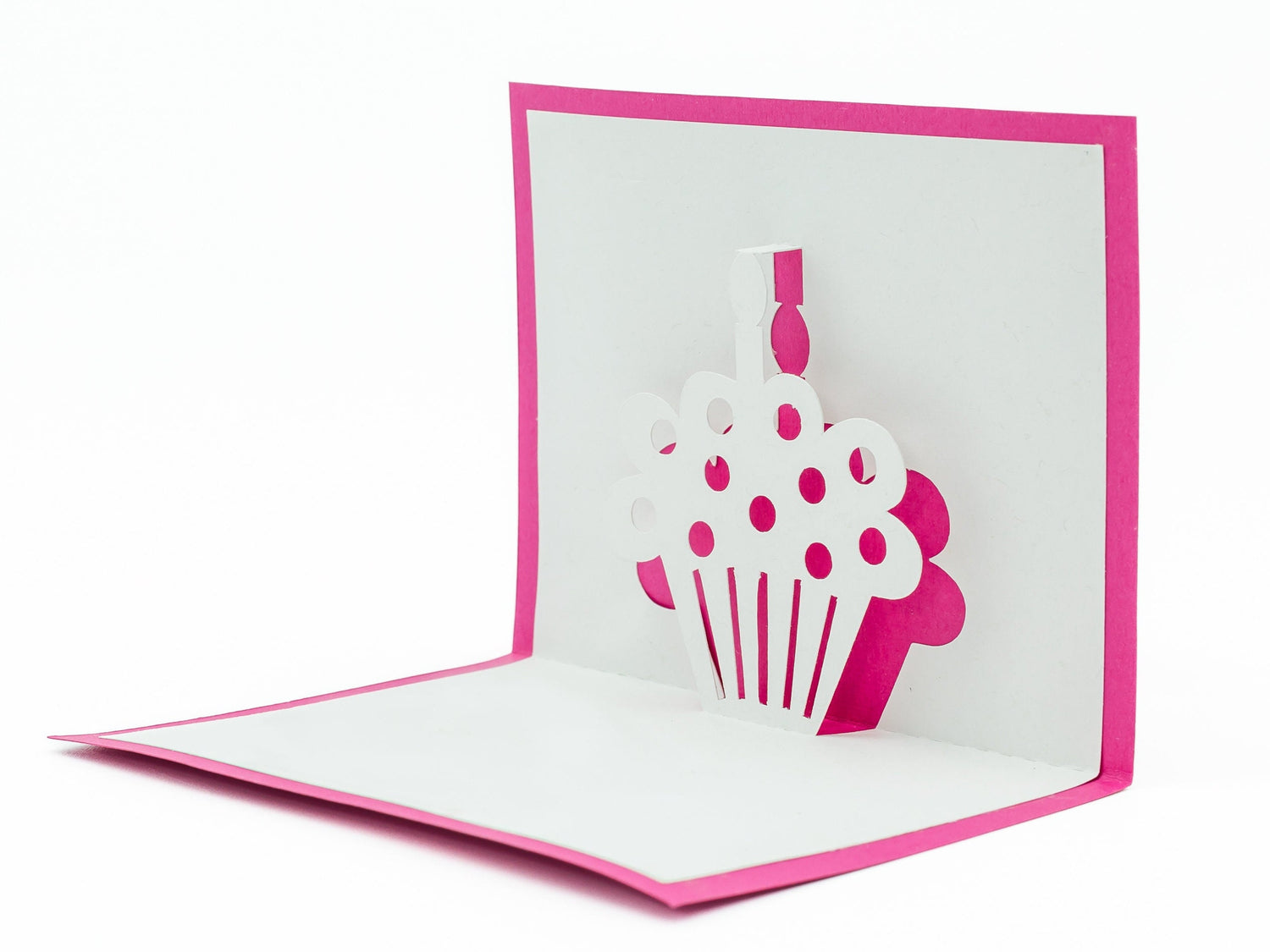 Cupcake 3D Pop Up Card for Happy Birthday: Handmade Greeting Card, Customizable Sweet Dessert Card, Cute Celebration Gift