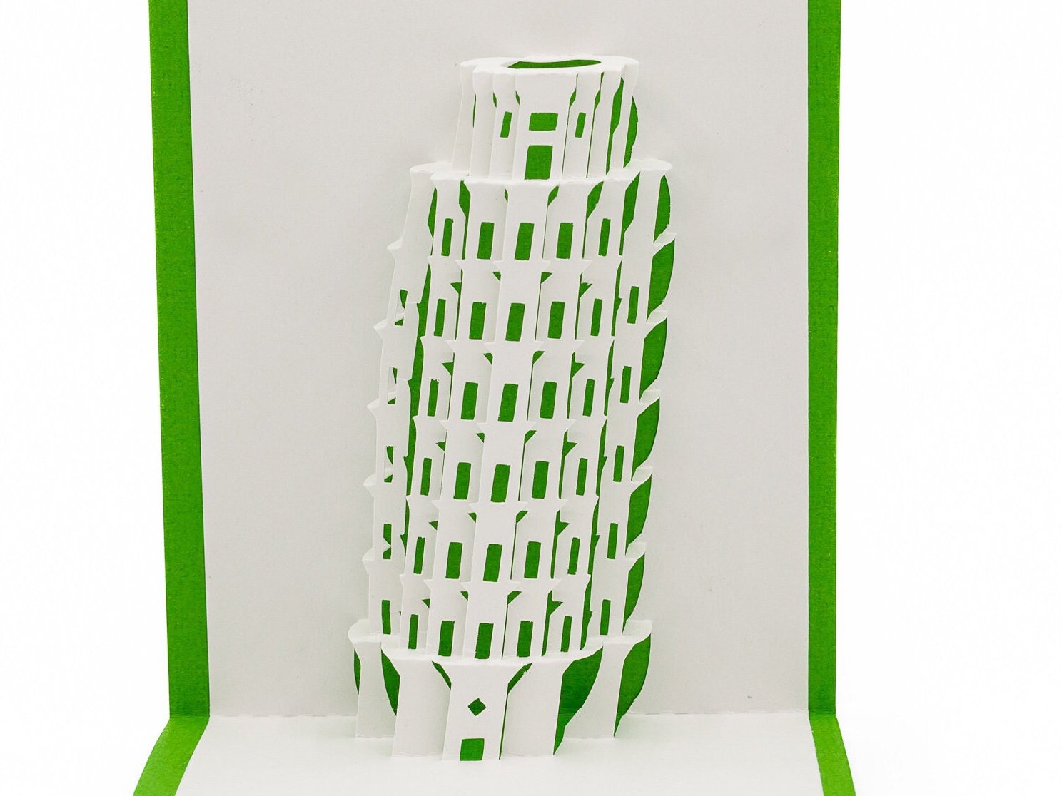 Leaning Tower of Pisa 3D Pop Up Greeting Card, Italian Architecture Card, Travel Keepsake, Architectural Decor, Souvenir