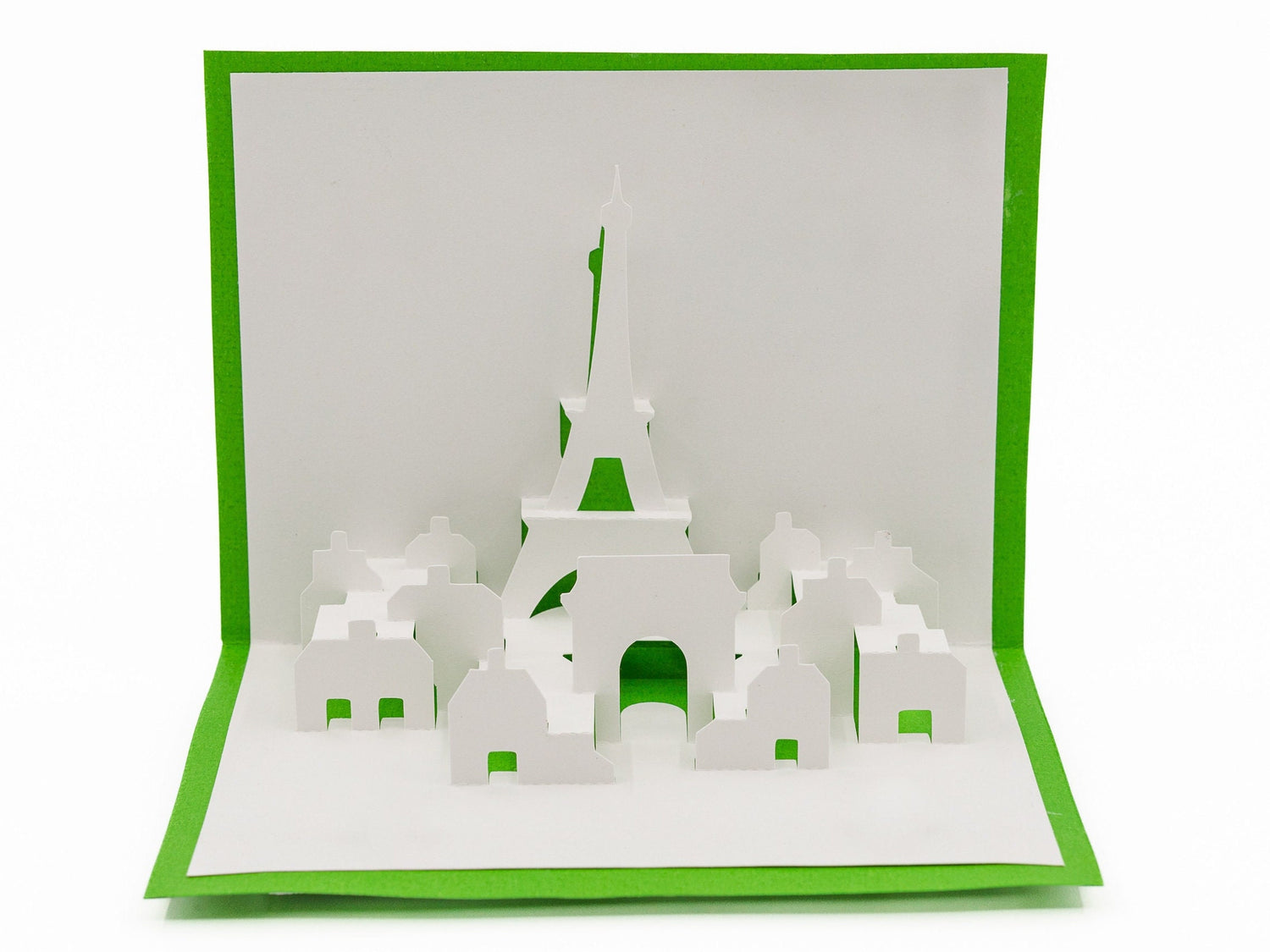 Paris France Skyline 3D Pop Up Card Eiffel Tower Greeting Card, Romantic Travel Keepsake, Notre Dame Cathedral, Arc de Triomphe