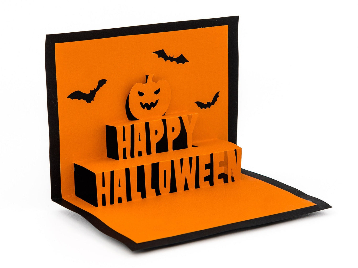 Happy Halloween Spooky 3D Pop Up Card: Bats, Jack-o&