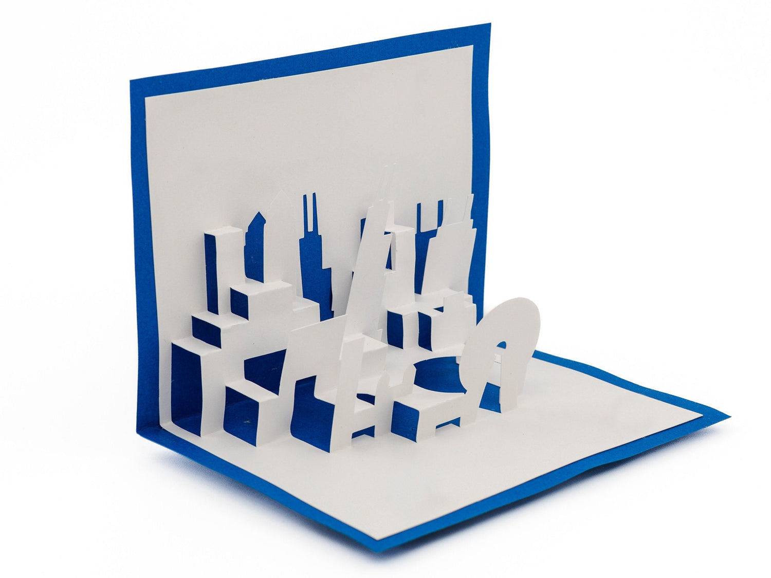 Chicago Skyline 3D Pop Up Card: Iconic Cityscape with Willis Tower, Wrigley Building & Navy Pier Cityscape Greeting