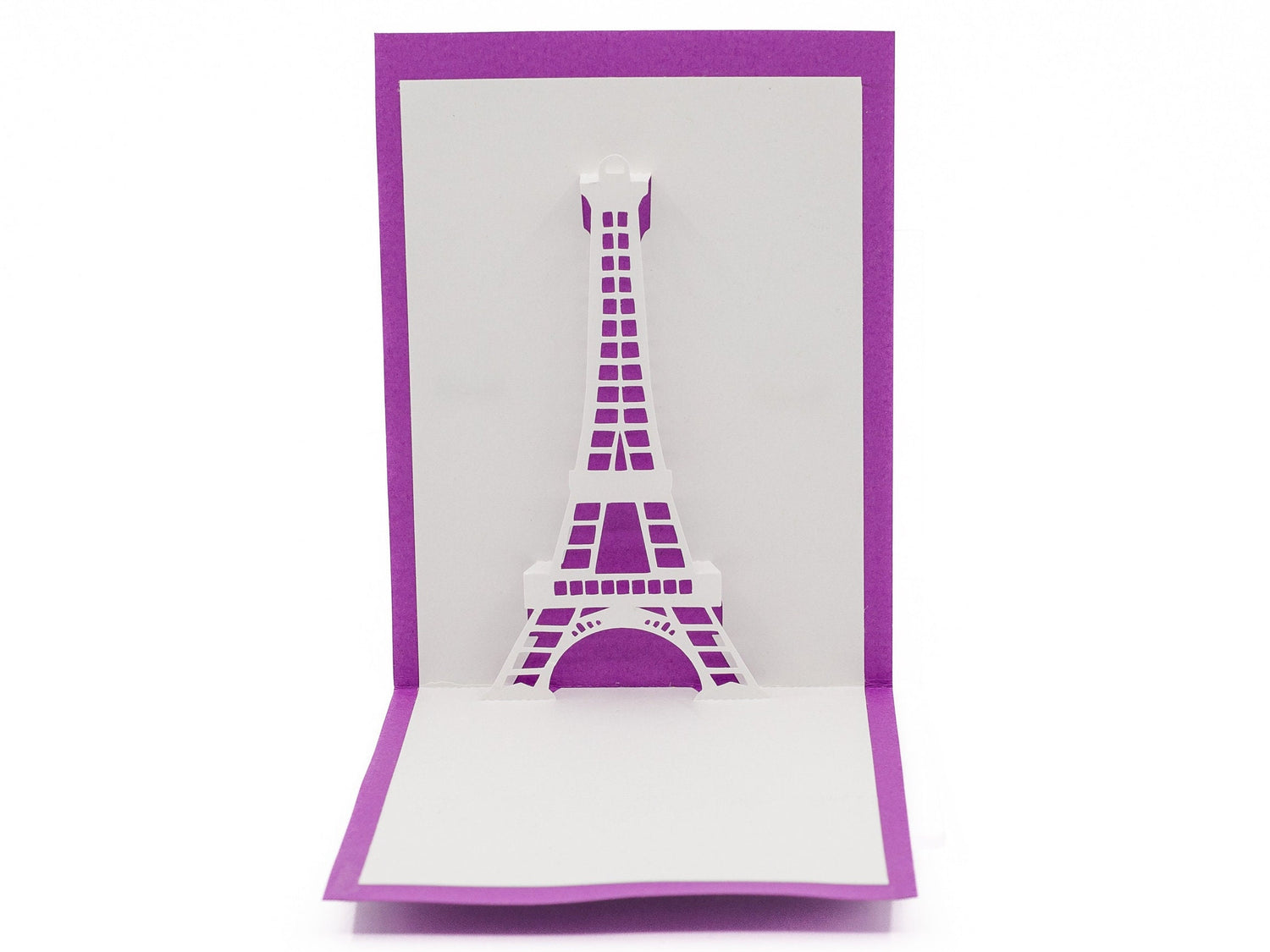 Eiffel Tower Romantic Parisian 3D Pop Up Card: Anniversary Gift, Skyline Paper Sculpture, French Elegance
