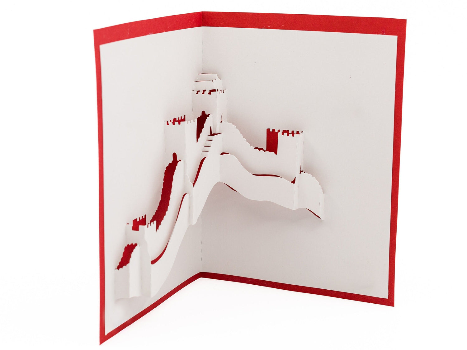 Great Wall of China 3D Pop Up Card: Iconic Landmark Art & Unique Travel Souvenir and Birthday Gift