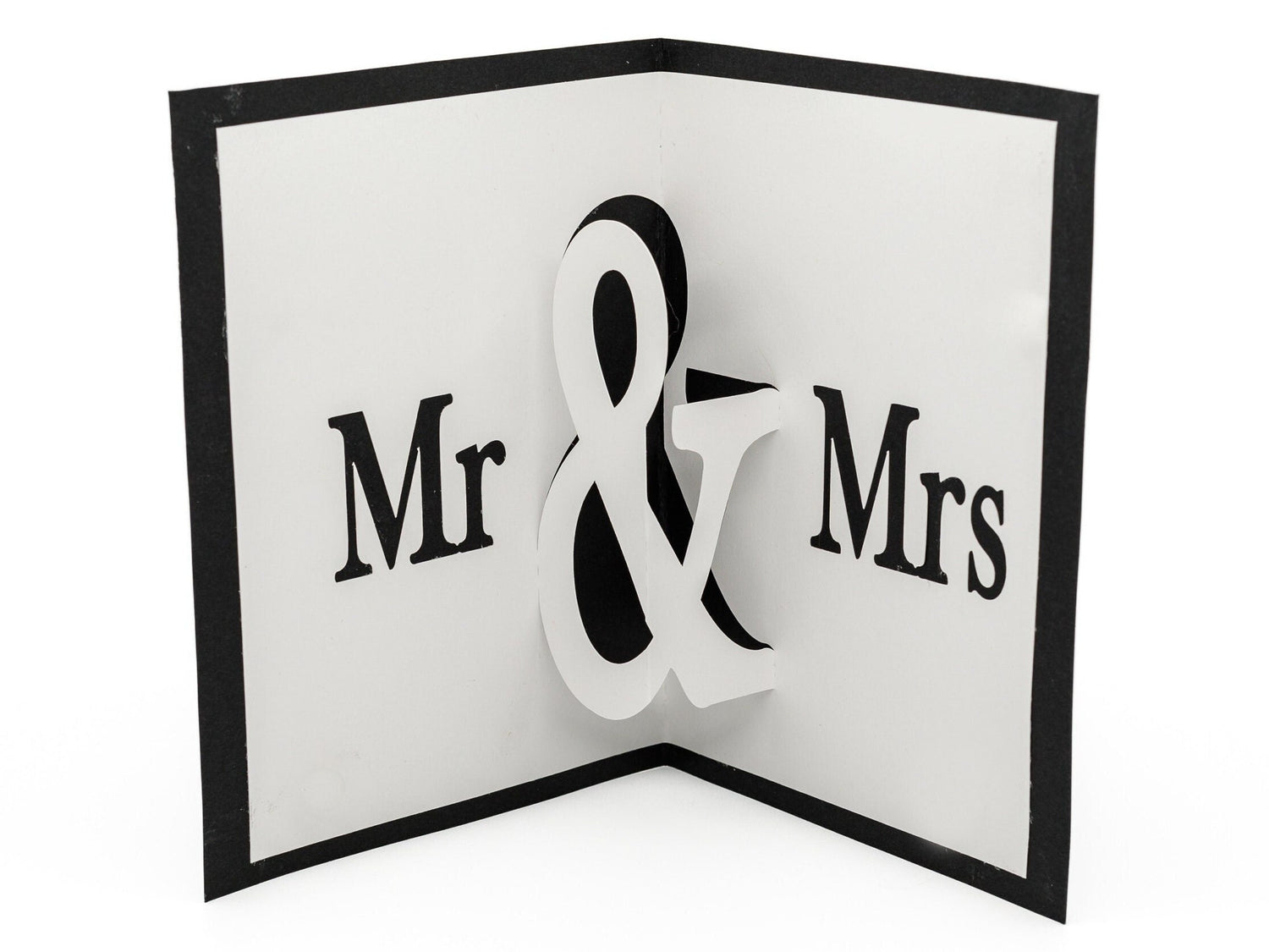 Mr & Mrs Elegant 3D Pop-Up Wedding Card: Handcrafted Keepsake for Anniversary, Engagement Love Celebration