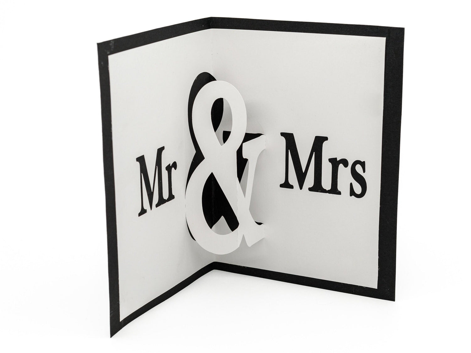 Mr & Mrs Elegant 3D Pop-Up Wedding Card: Handcrafted Keepsake for Anniversary, Engagement Love Celebration