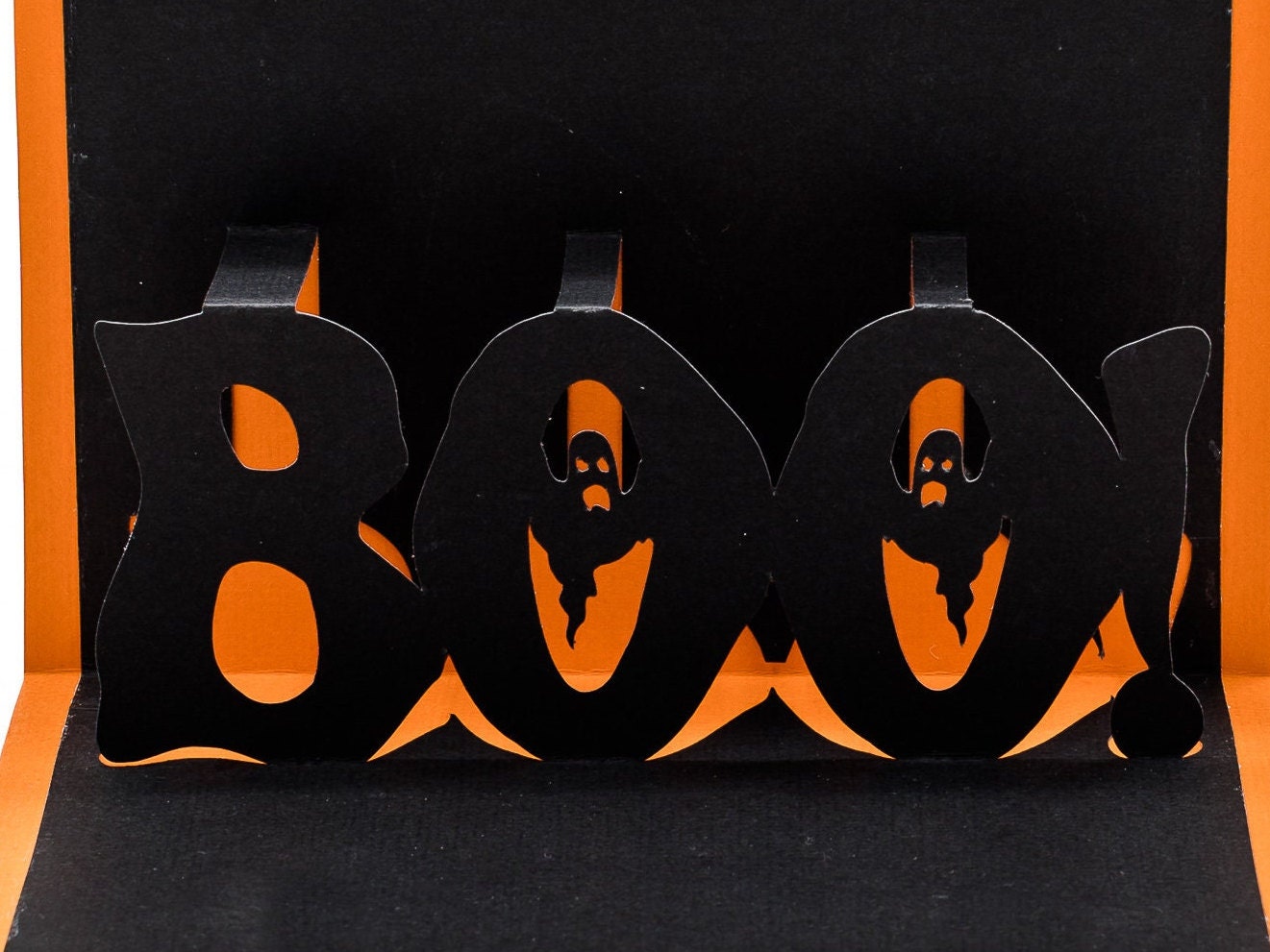 Boo Ghost Spooky 3D Pop Up Halloween Card - Trick or Treat Keepsake Greeting for Festive Celebrations