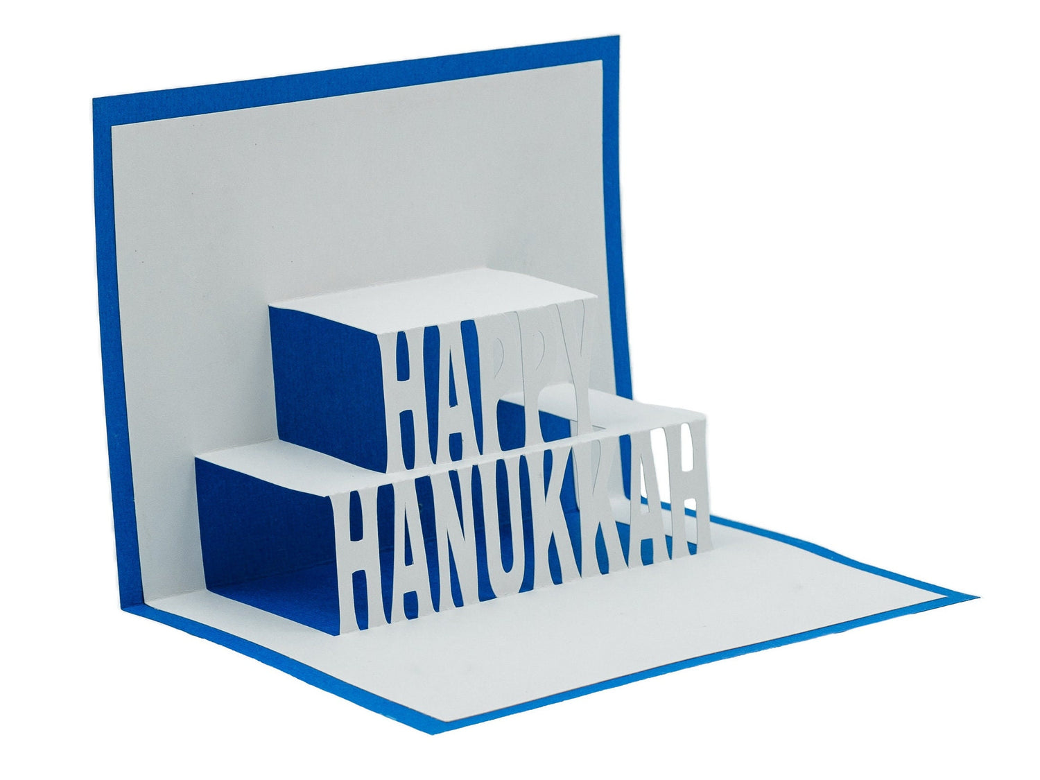 Happy Hanukkah 3D Pop Up Card: Unique Jewish Holiday Greeting for Chanukah Celebrations
