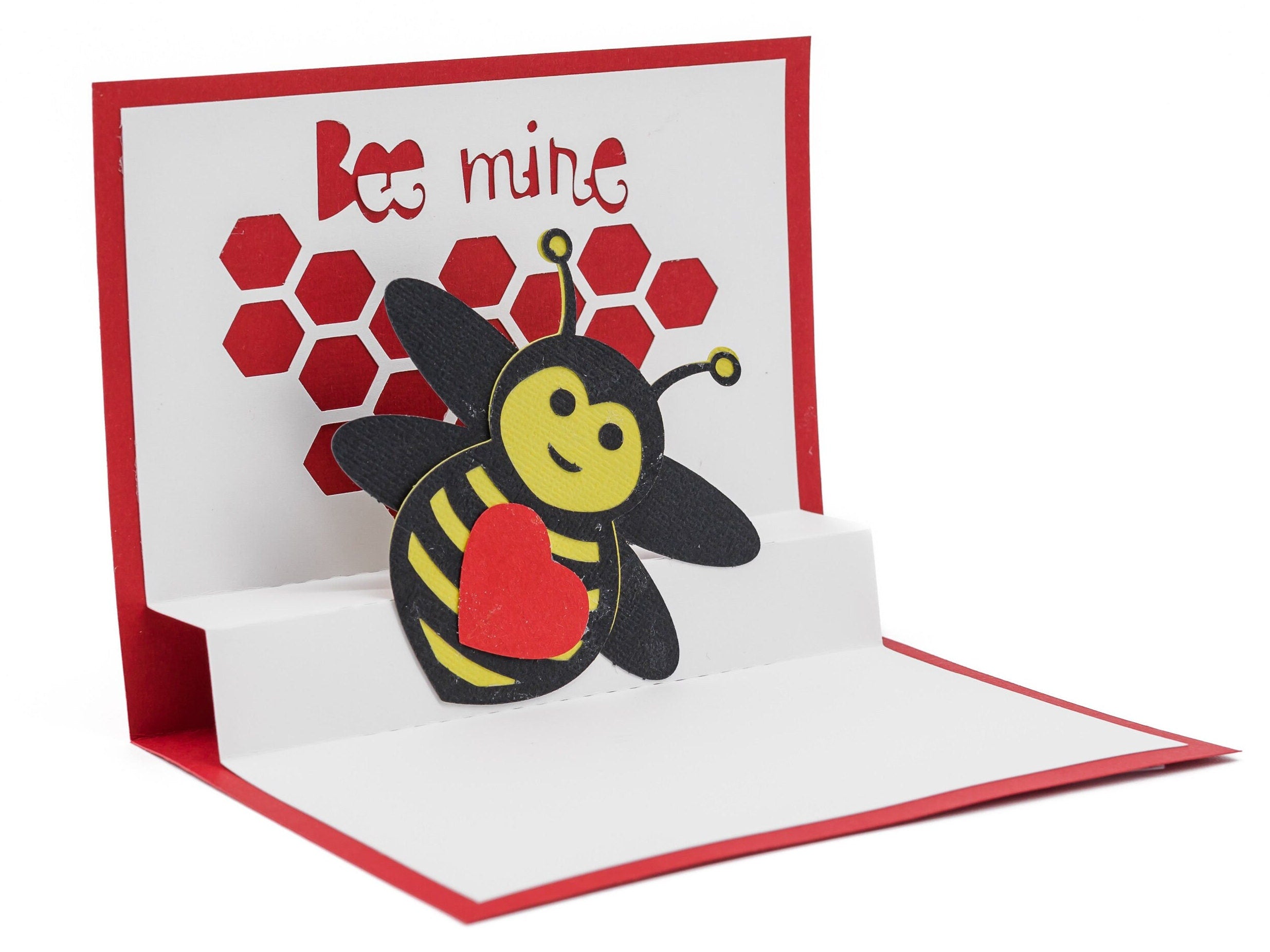 Beekeeper Pop Up Valentine Card with Adorable Design - Unique Gift for Honey Lovers and Sweethearts, Apiary Apiarist