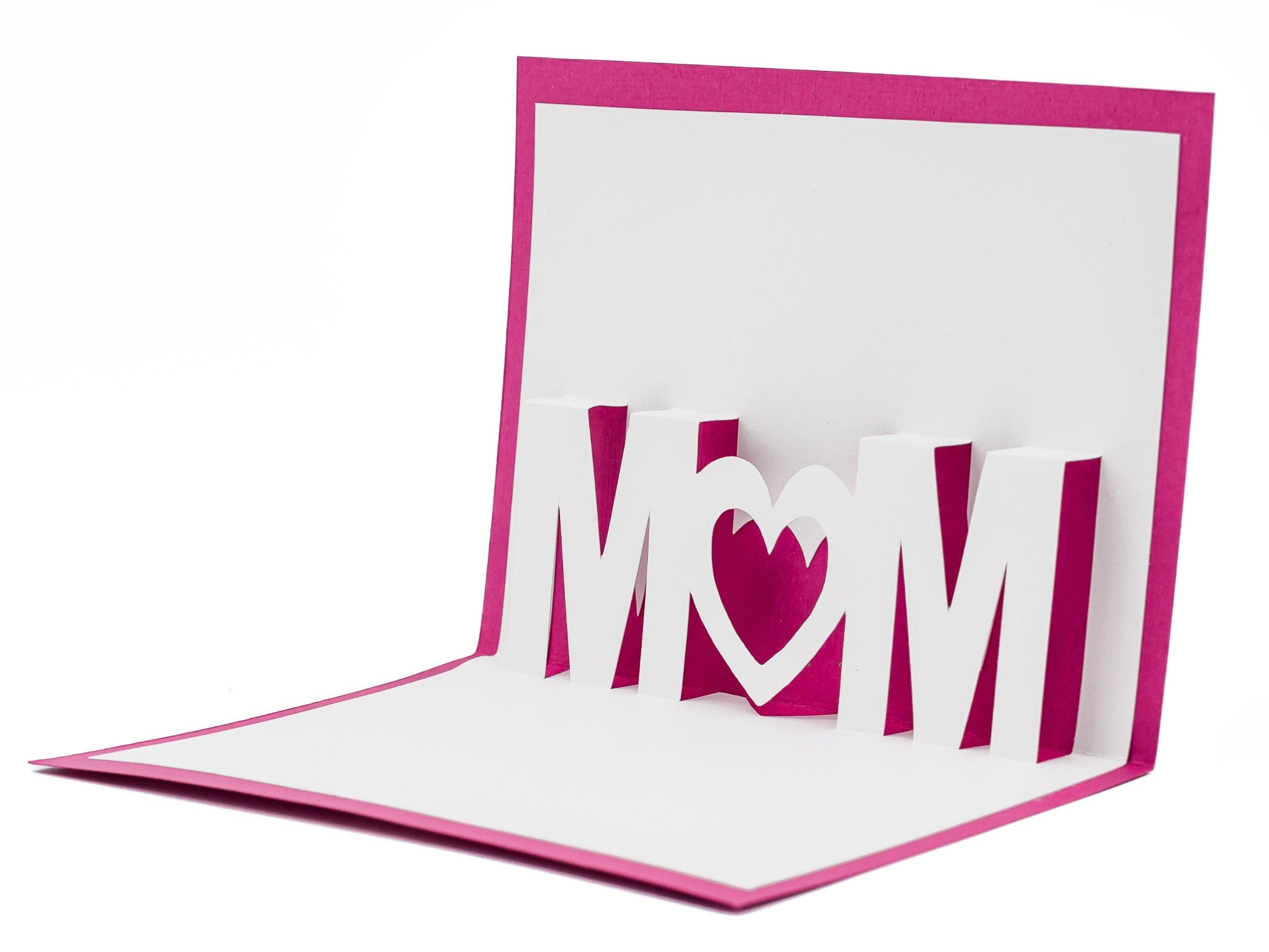 Mom Pop Up Love Card for Mother Elegant: 3D Mothers Day Card, Special Keepsake, Mom Birthday Card, Unique Gift