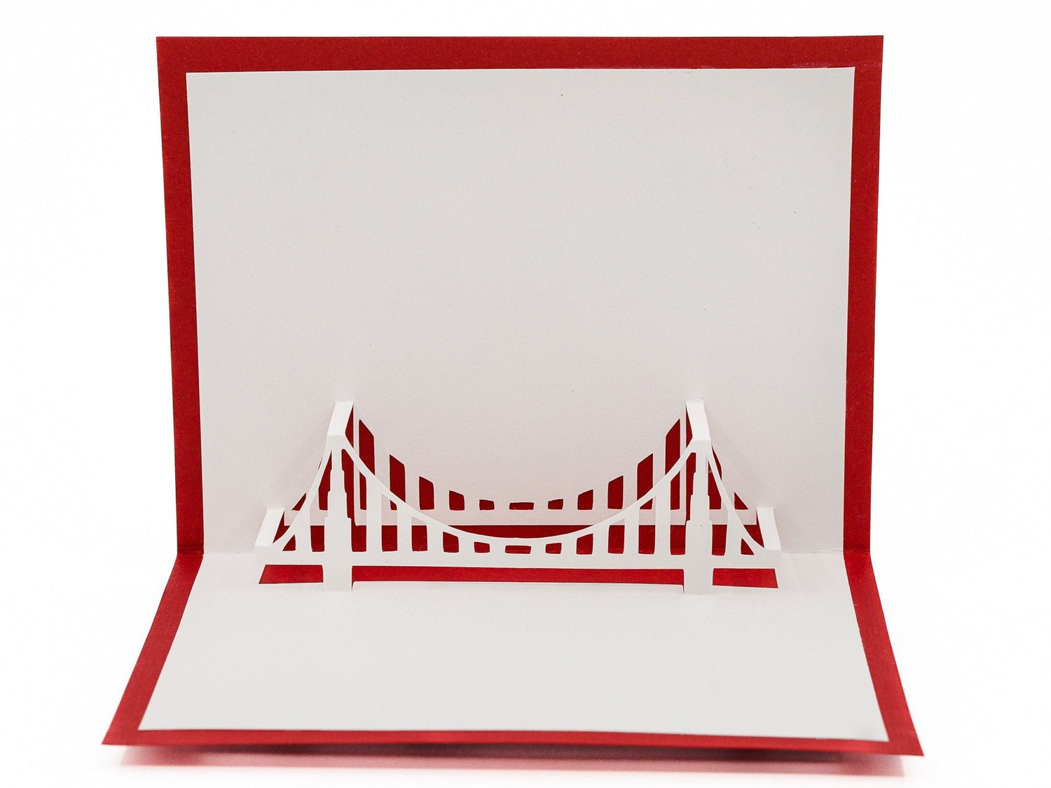 Golden Gate Bridge 3D Pop-Up Greeting Card: San Francisco Landmark Keepsake for Birthdays & Special Occasions
