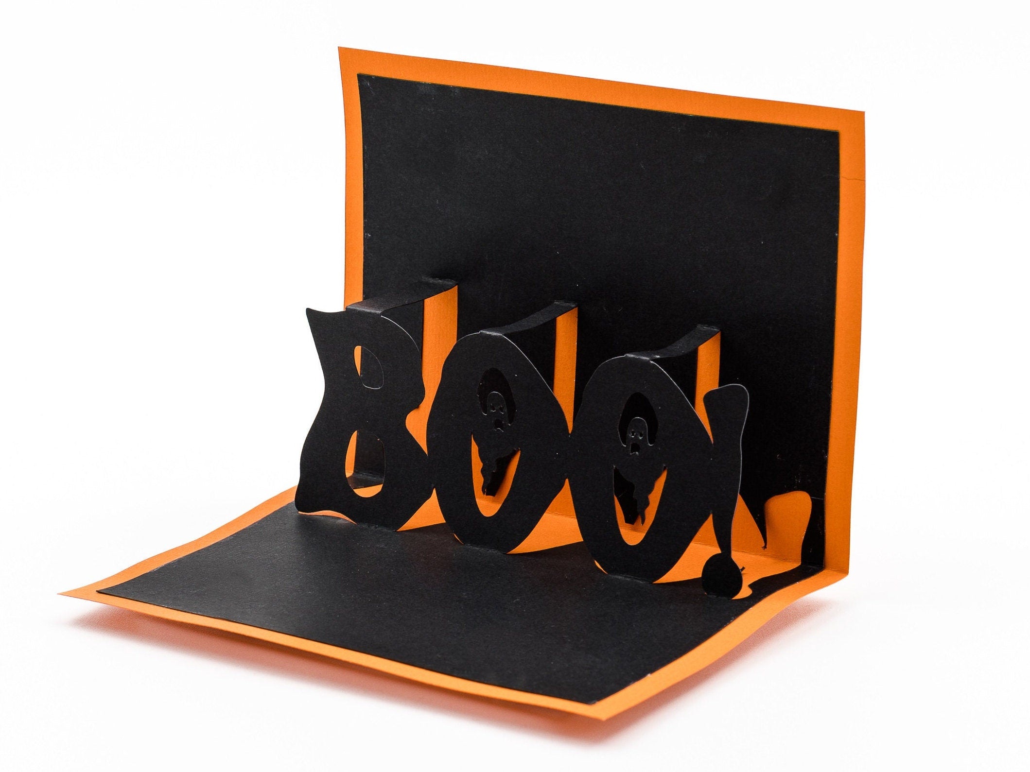 Boo Ghost Spooky 3D Pop Up Halloween Card - Trick or Treat Keepsake Greeting for Festive Celebrations
