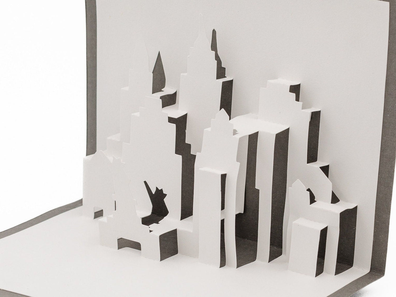 New York City Skyline Pop Up Greeting Card, 3D Cityscape Design, Statue of Liberty, Empire State, Unique Gift, City Travel Souvenir