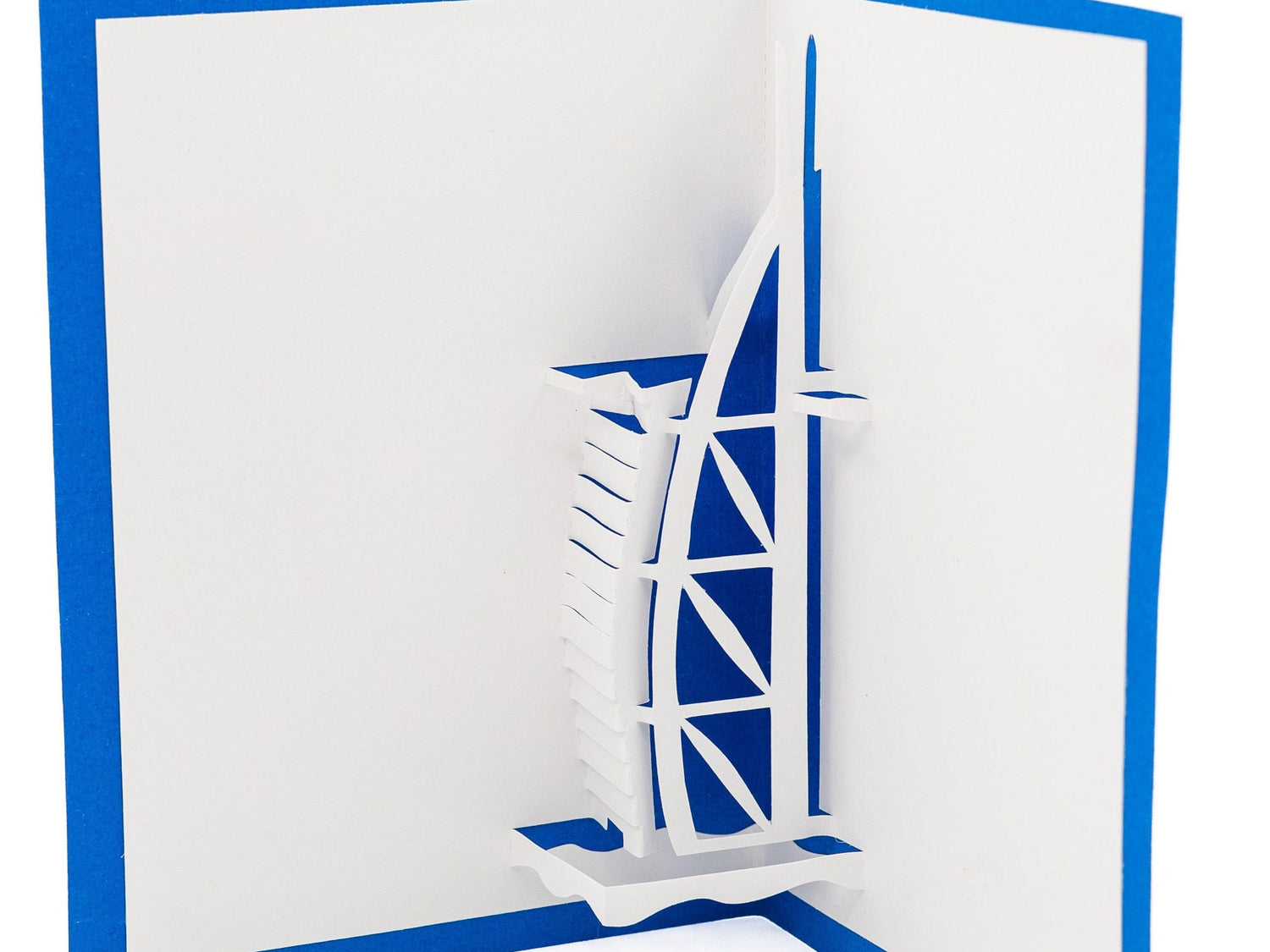 Burj Al Arab Hotel 3D Pop Up Card: Exquisite Dubai Landmark Souvenir & Unique Architectural Gift United Arab Emirates,