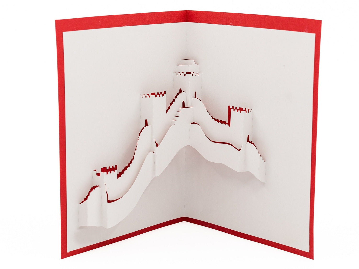 Great Wall of China 3D Pop Up Card: Iconic Landmark Art & Unique Travel Souvenir and Birthday Gift