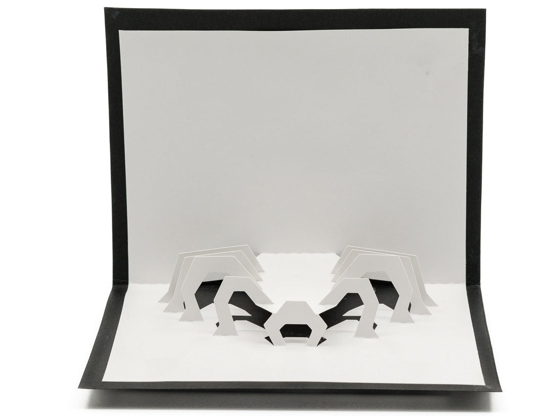 Spider 3D Pop Up Card: Spooky Halloween Greeting for Insect Lovers, Autumn Stationery Gift, Animal Greeting Card