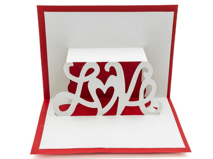 Love Pop Up 3D Greeting Card Valentines Day Card for Girlfriend
