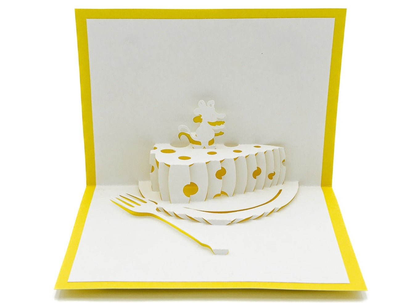 Cheese and Mouse Pop Up 3D Greeting Card